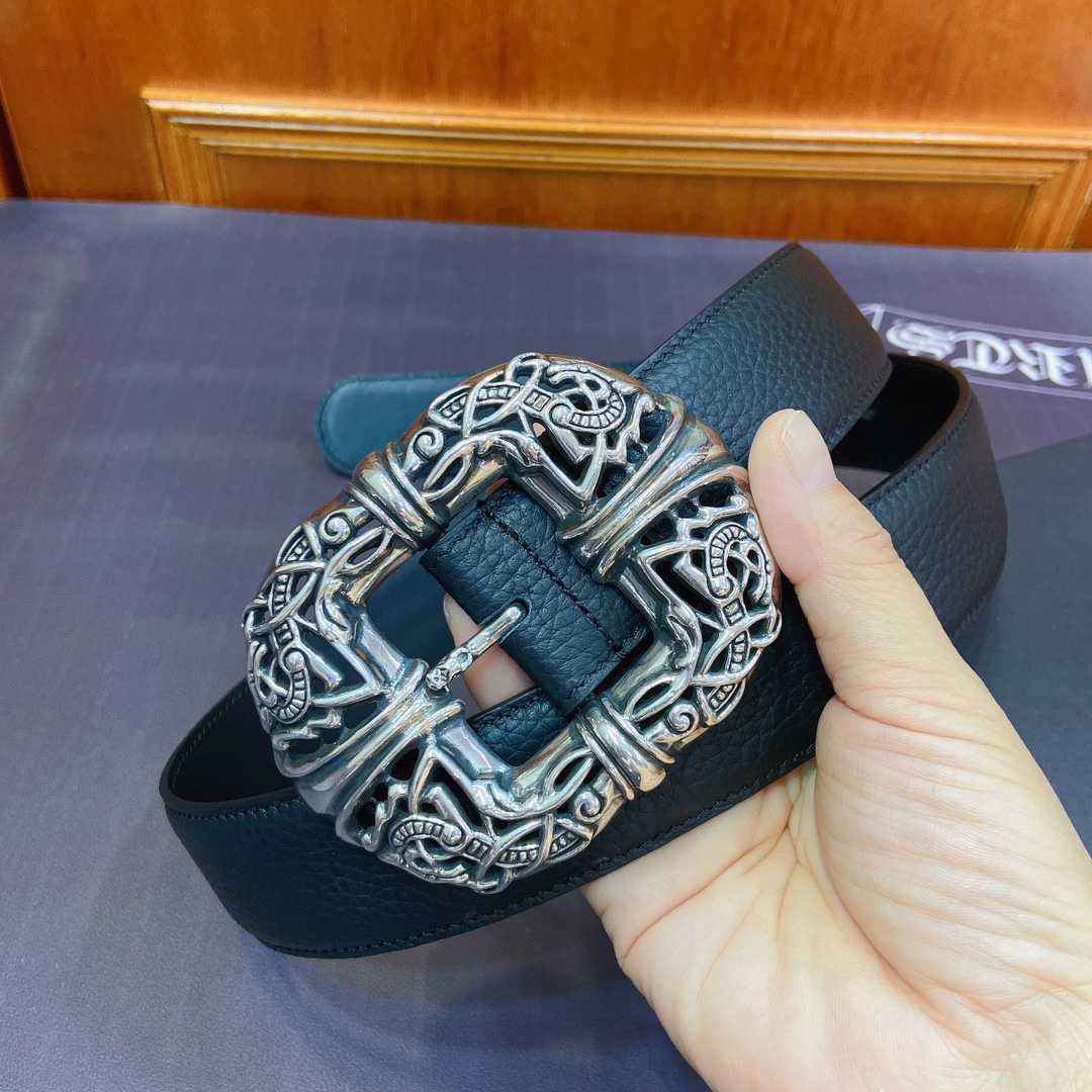 Chrome Hearts Leather Belt   - EUR FASHION