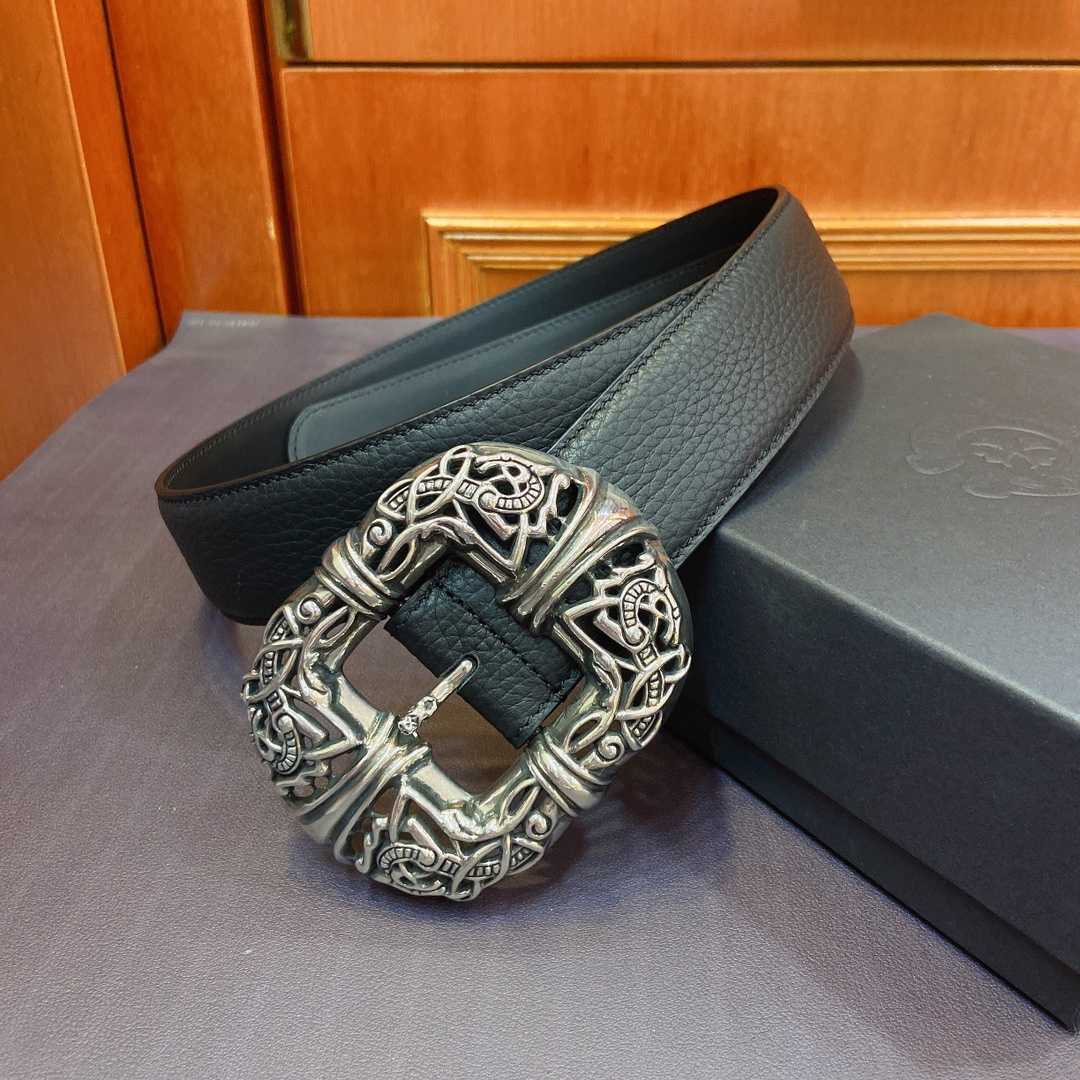 Chrome Hearts Leather Belt   - EUR FASHION