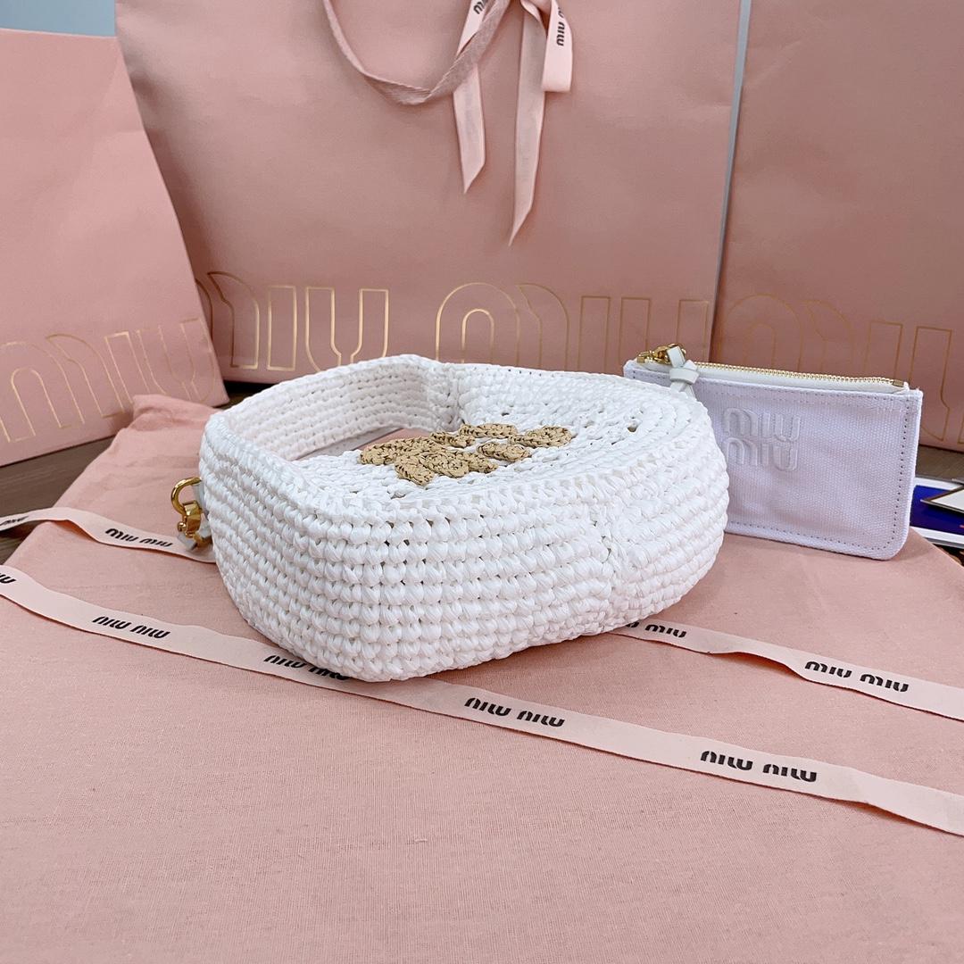 Miu Miu Wander Crochet-knit Shoulder Bag - EUR FASHION