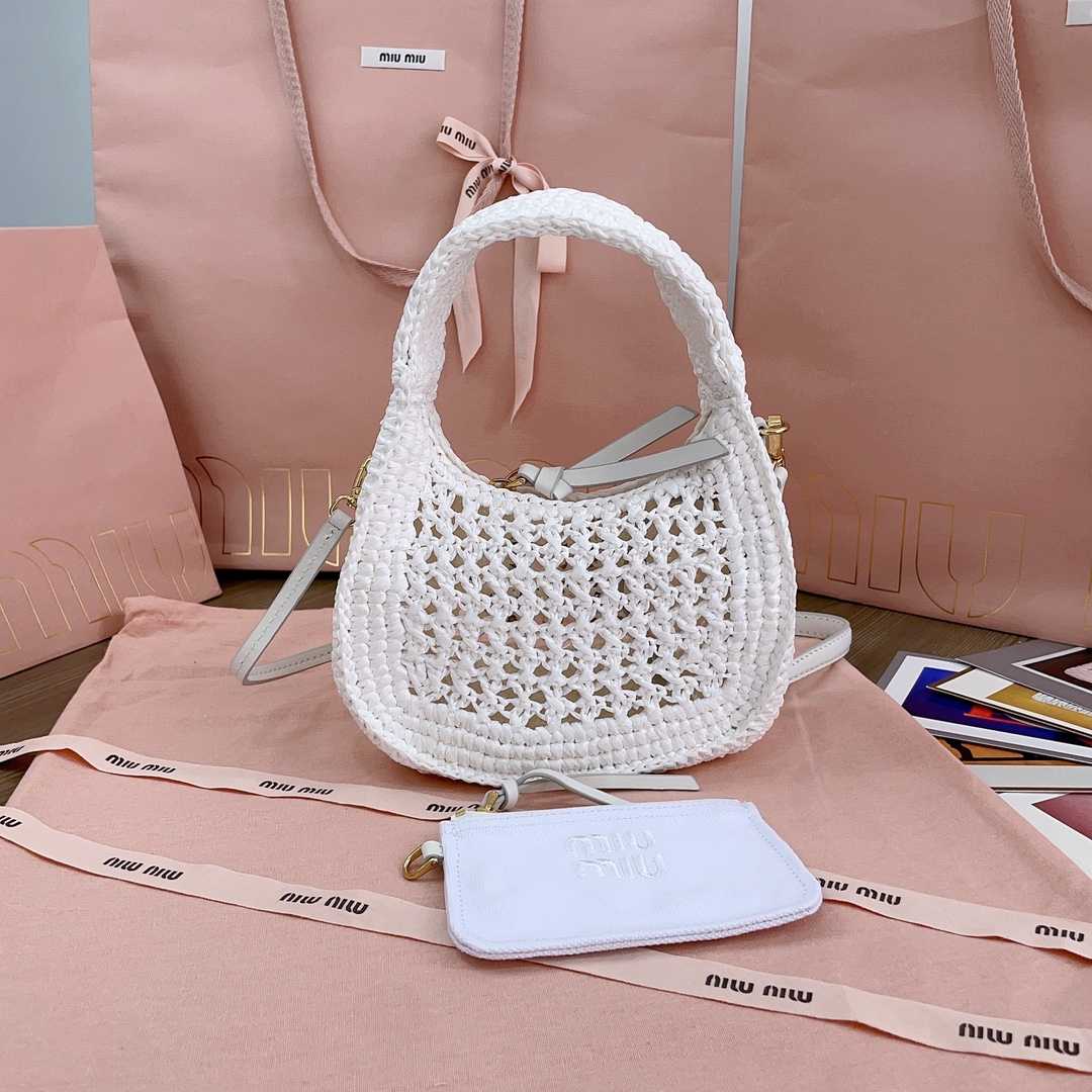 Miu Miu Wander Crochet-knit Shoulder Bag - EUR FASHION