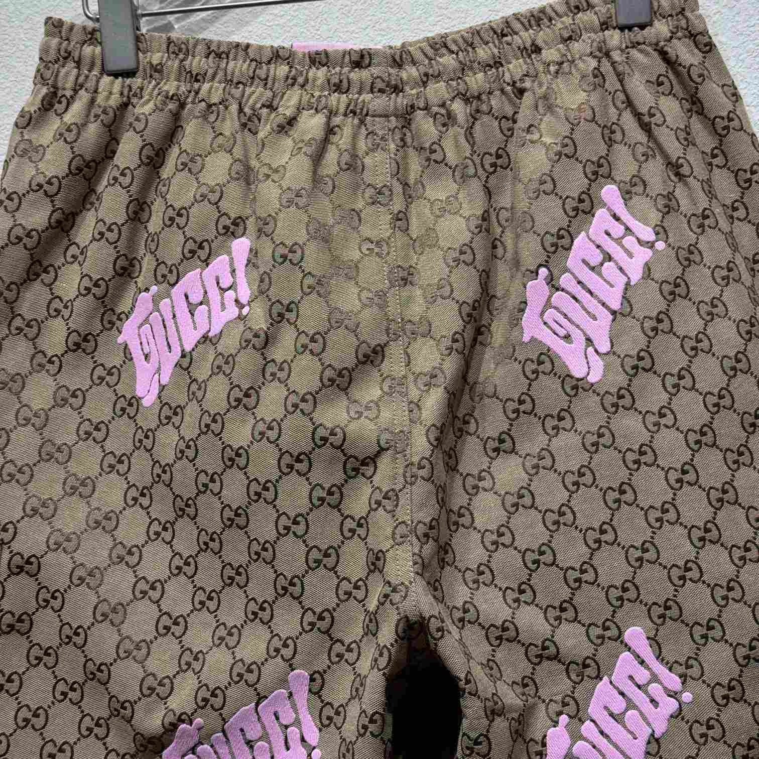 Gucci Embroidered Canvas Linen Blend Shorts - EUR FASHION