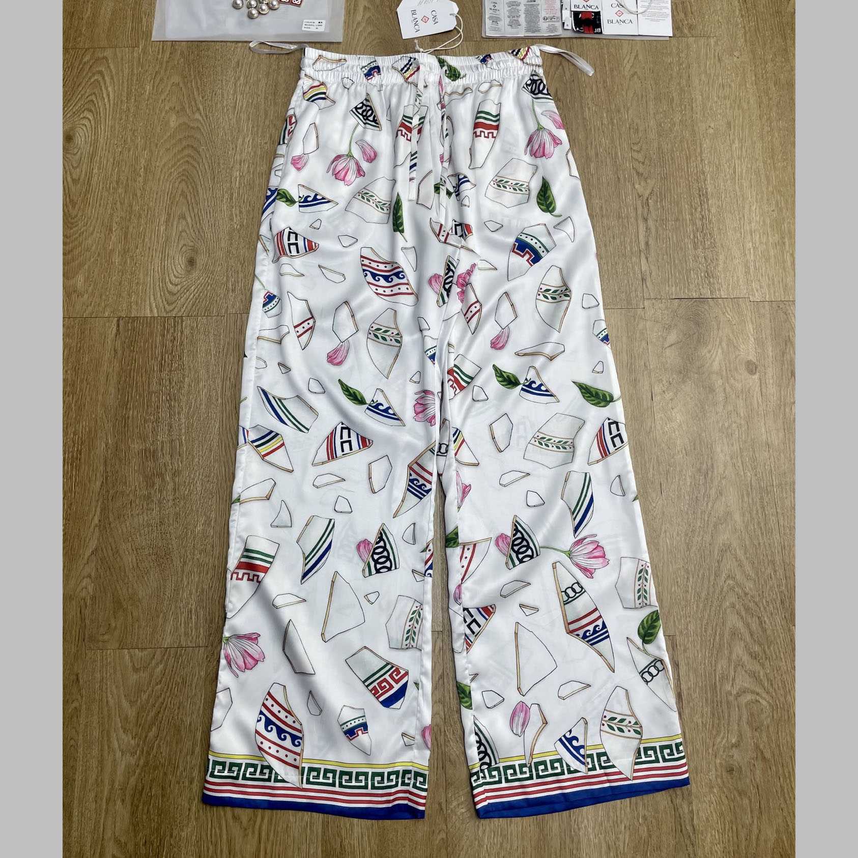 Casablanca Le Vase Brise Silk Trousers    CA3533 - EUR FASHION