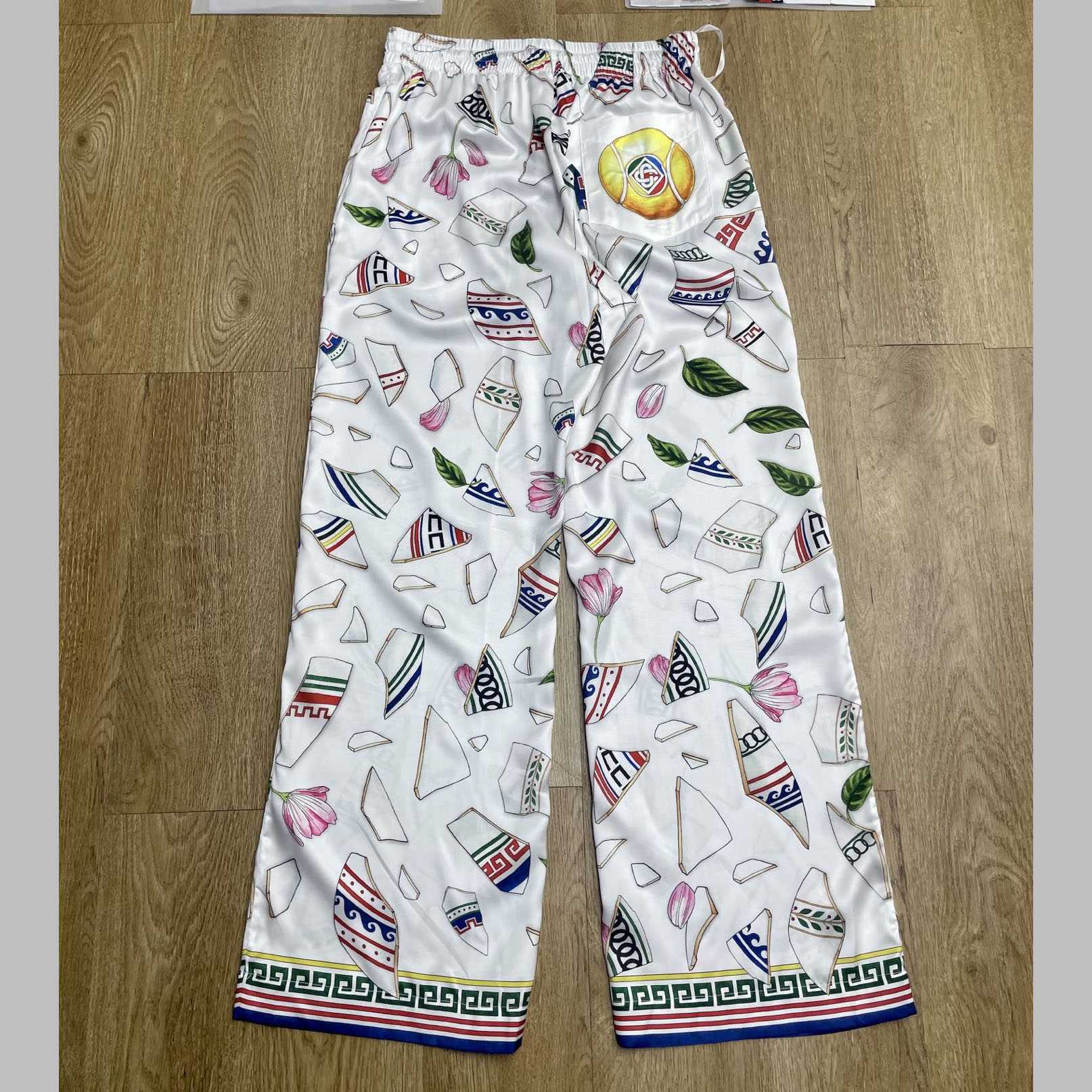 Casablanca Le Vase Brise Silk Trousers    CA3533 - EUR FASHION