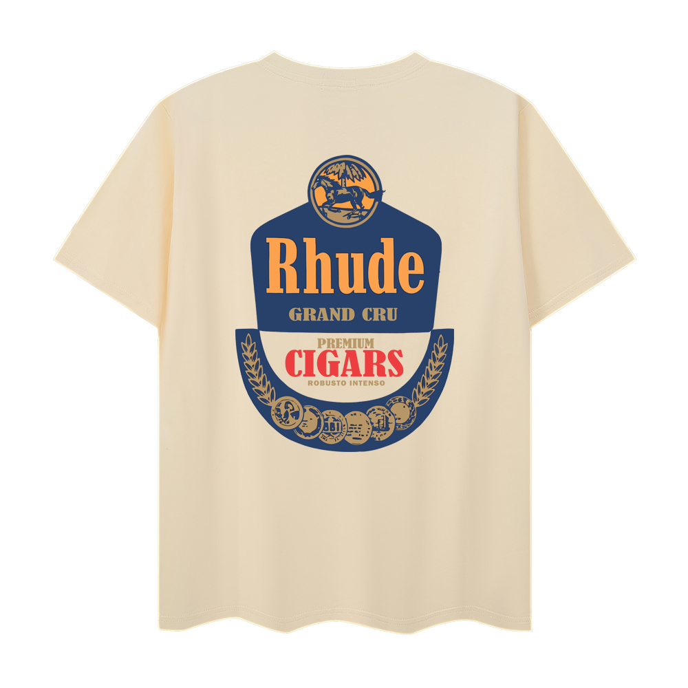 Rhude Grand Cru Tee 'Vintage White'  - EUR FASHION