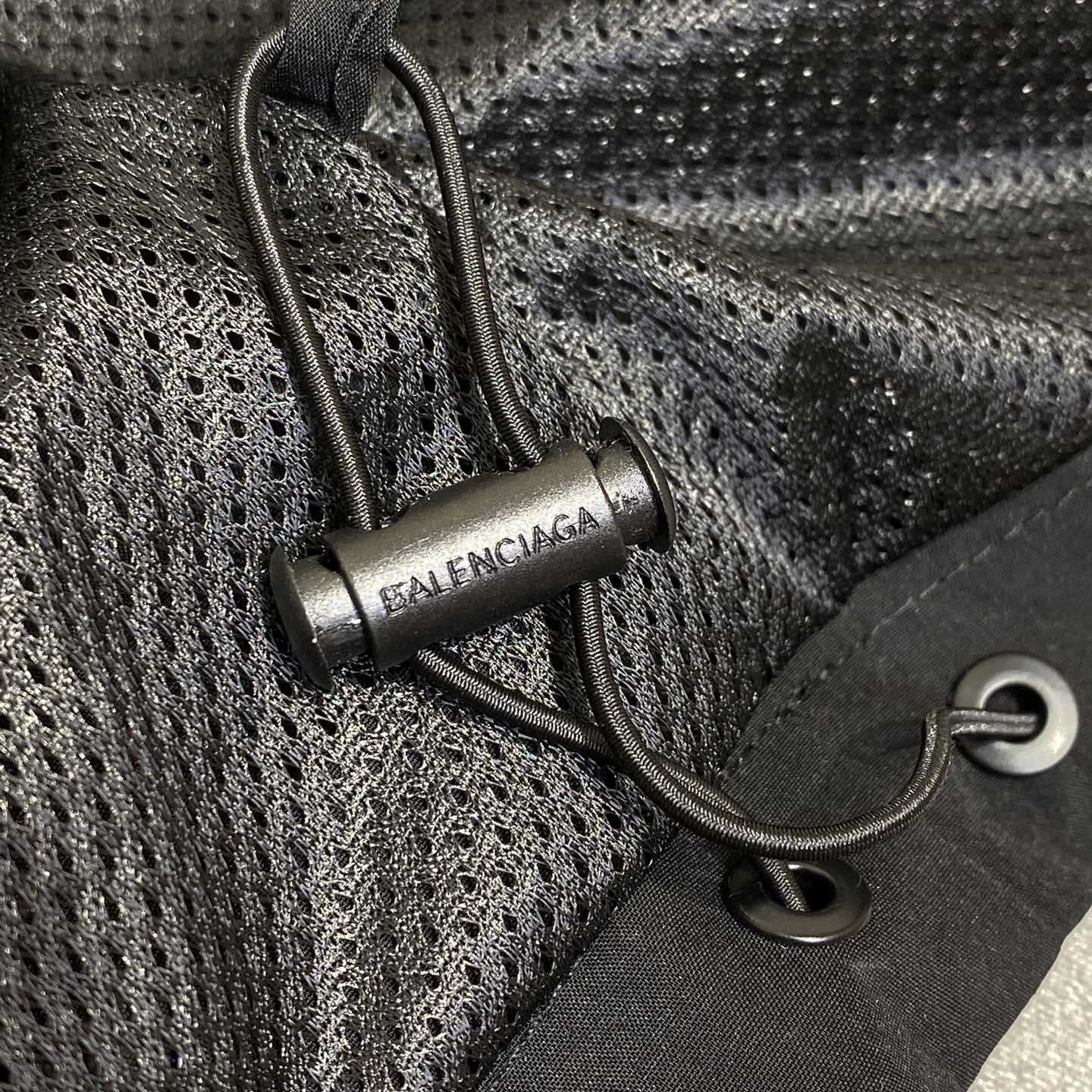 Balenciaga Loop Sports Icon Large Tracksuit Jacket In Black And Grey  - EUR FASHION