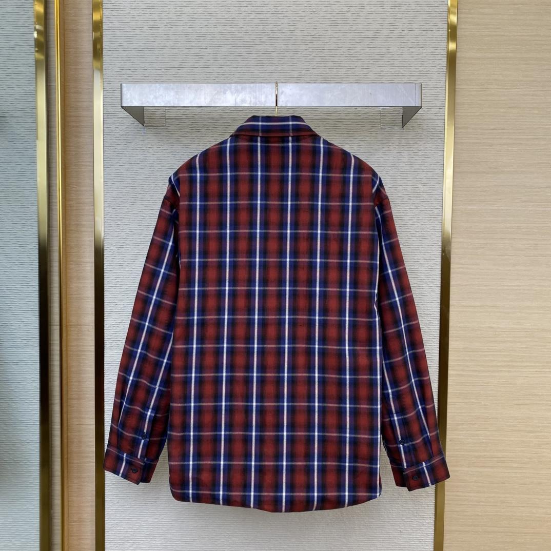 Balenciaga Check-print Lined Shirt - EUR FASHION
