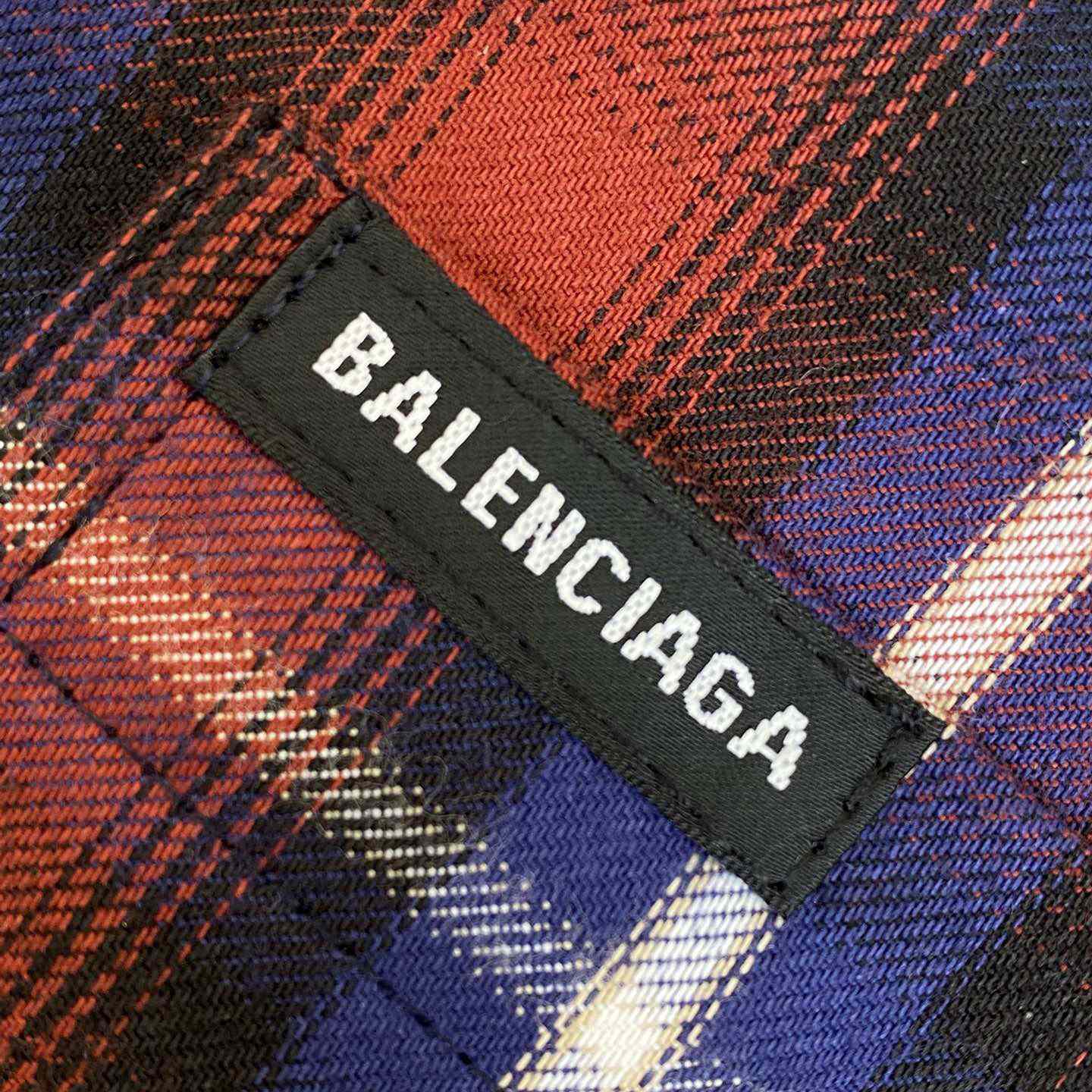 Balenciaga Check-print Lined Shirt - EUR FASHION