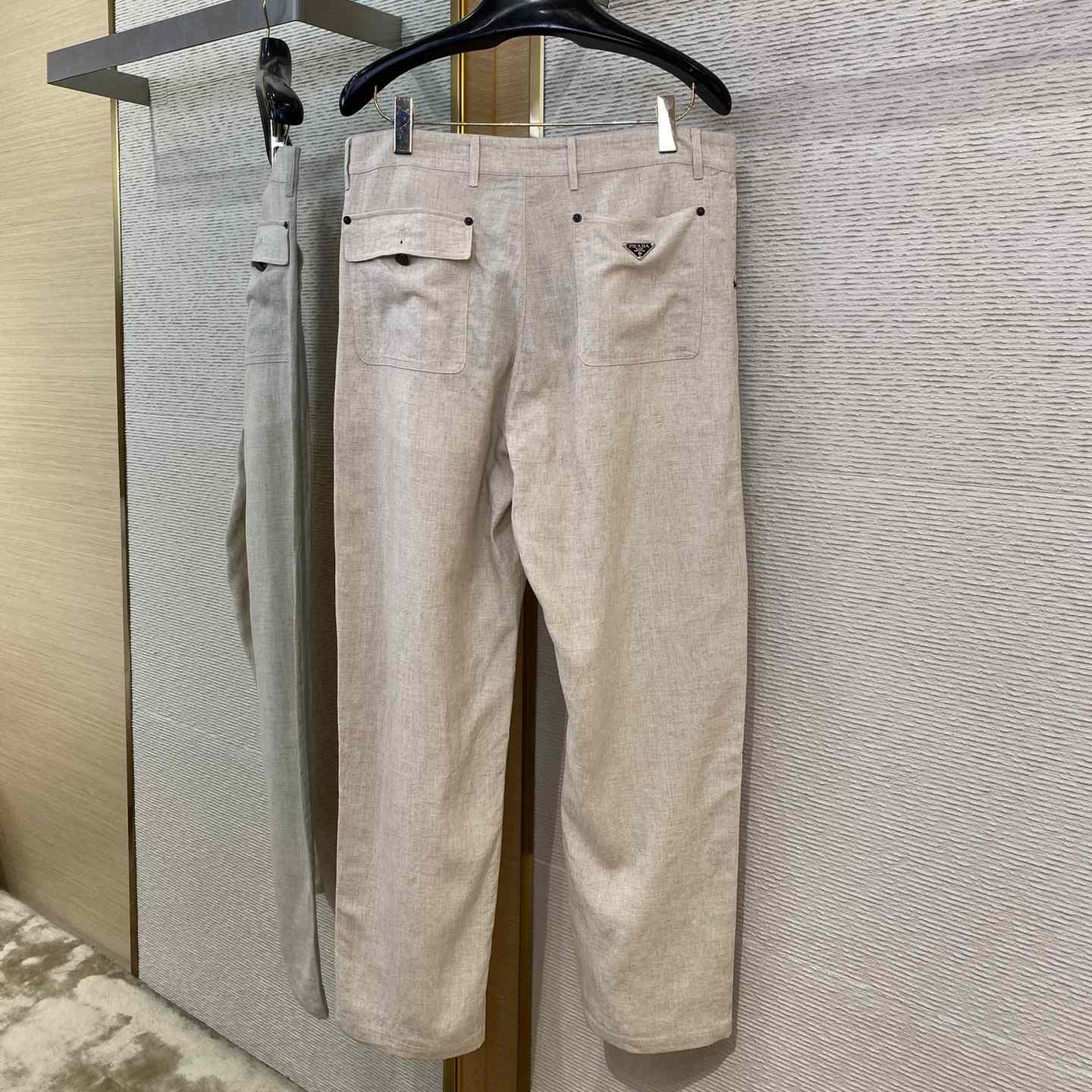 Prada Men's Linen Pants - EUR FASHION