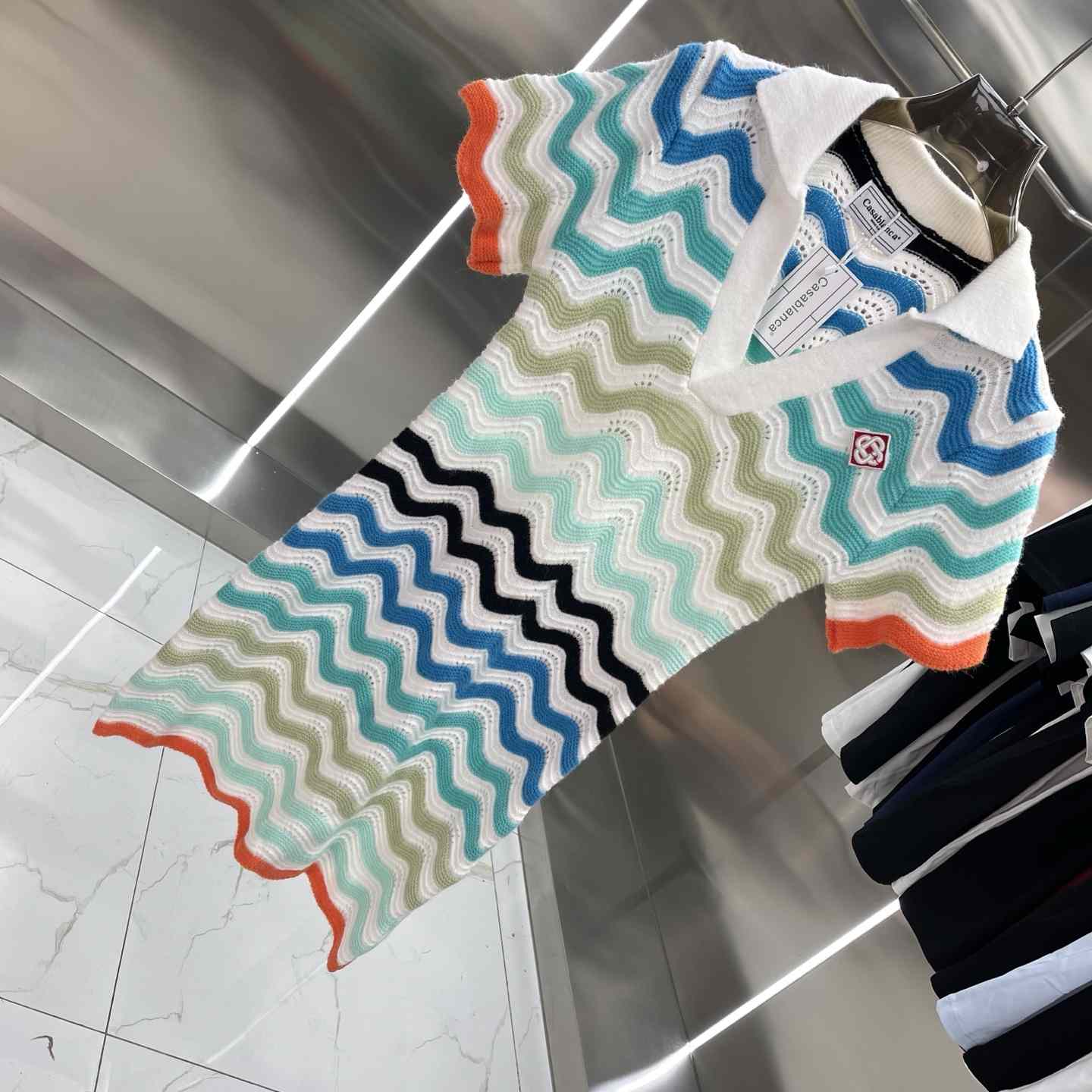 Casablanca Gradient Wave Crochet Mini Dress - EUR FASHION