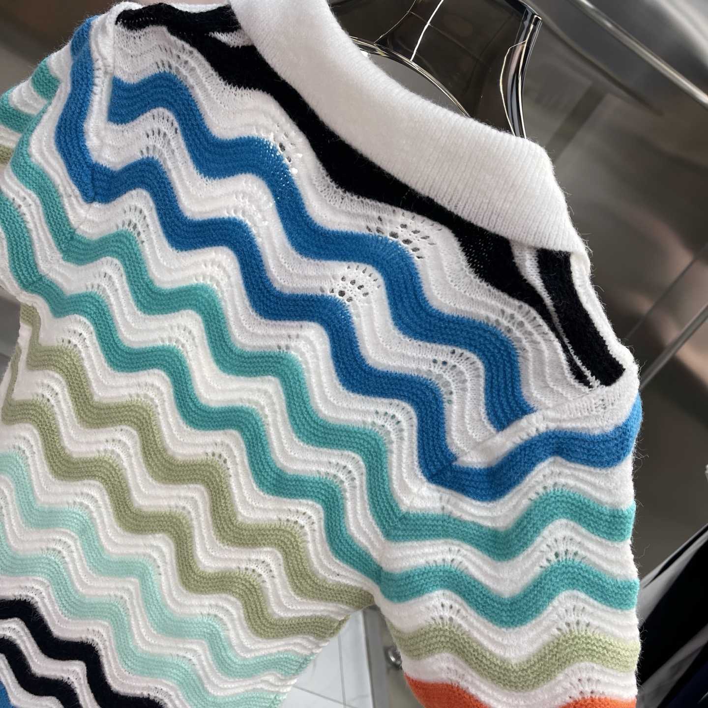 Casablanca Gradient Wave Crochet Mini Dress - EUR FASHION