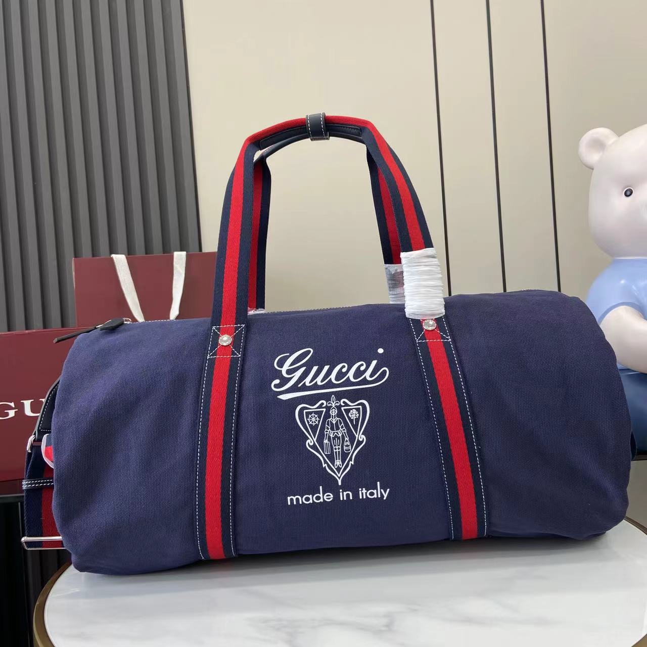 Gucci Large Printed Canvas Duffle Bag - EUR FASHION