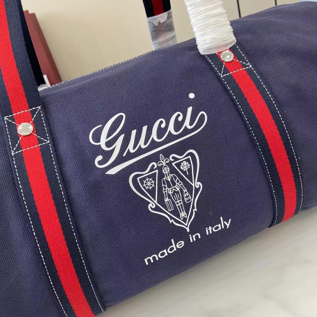 Gucci Large Printed Canvas Duffle Bag - EUR FASHION