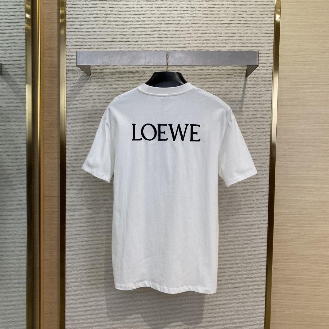 Loewe Loose Fit T-shirt In Cotton - EUR FASHION