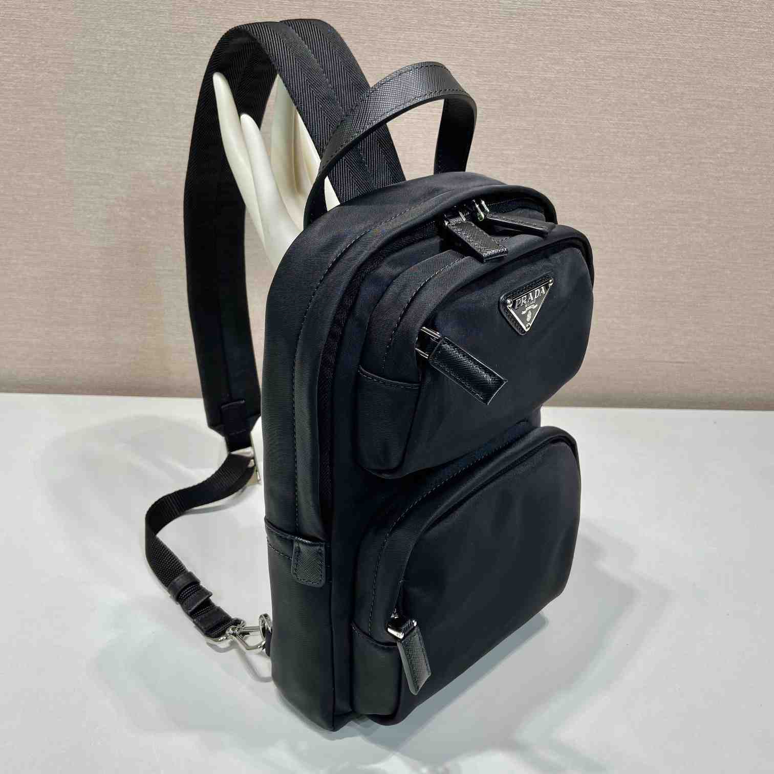 Prada Re-Nylon And Saffiano Leather Backpack   - EUR FASHION