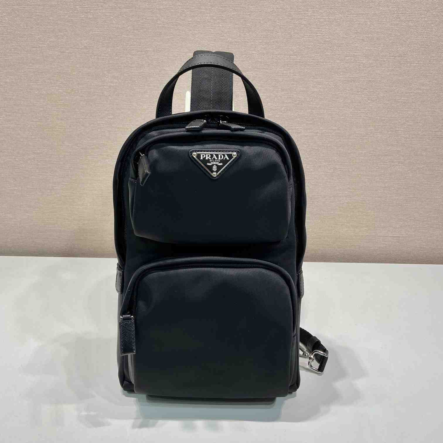 Prada Re-Nylon And Saffiano Leather Backpack   - EUR FASHION