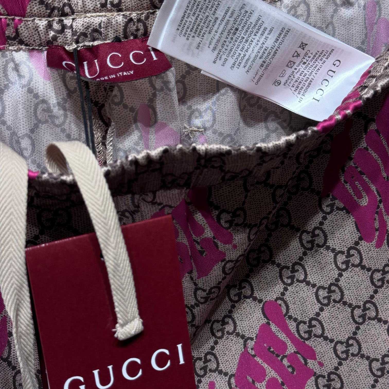 Gucci Printed Silk Twill Shorts - EUR FASHION