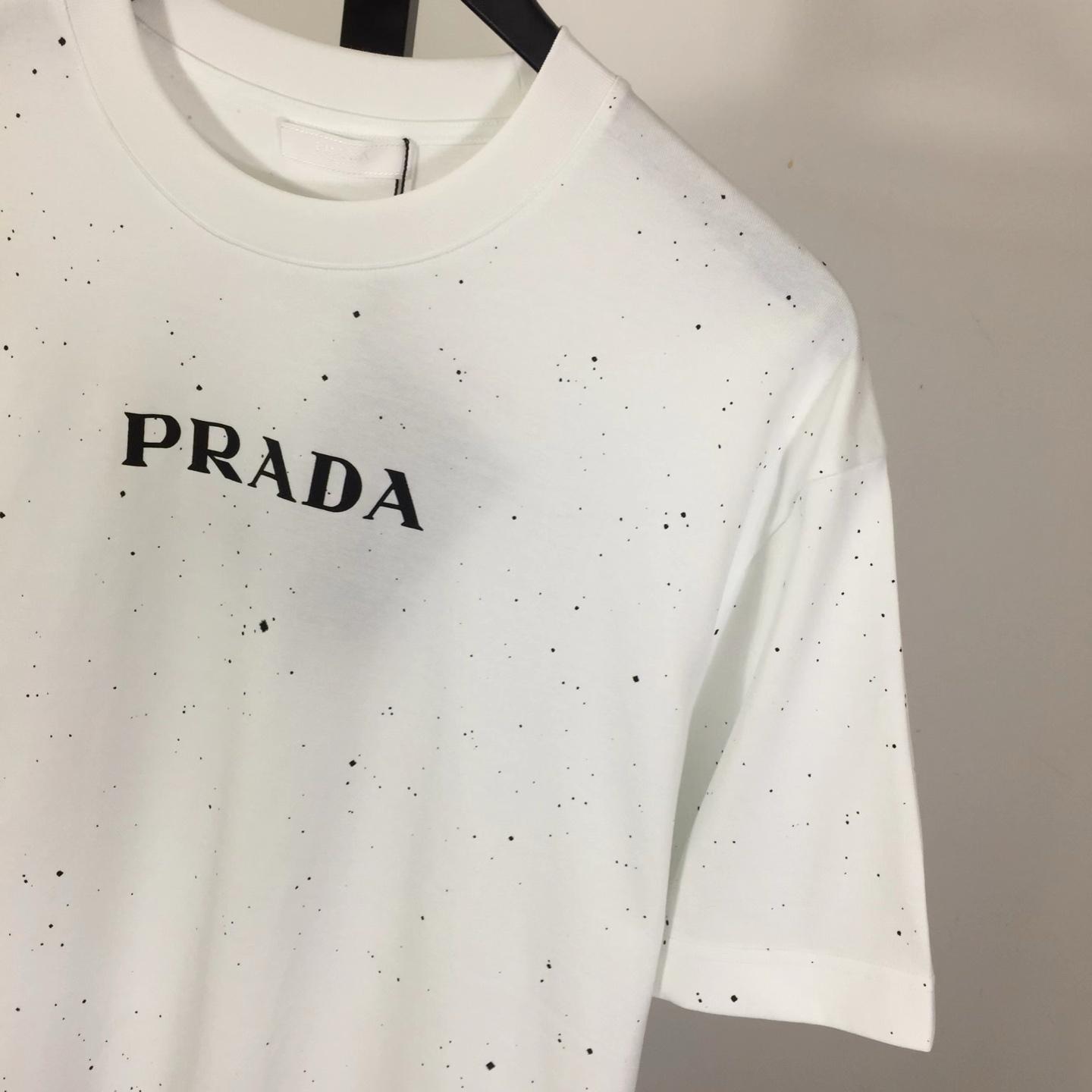 Prada Logo Cotton T-shirt - EUR FASHION