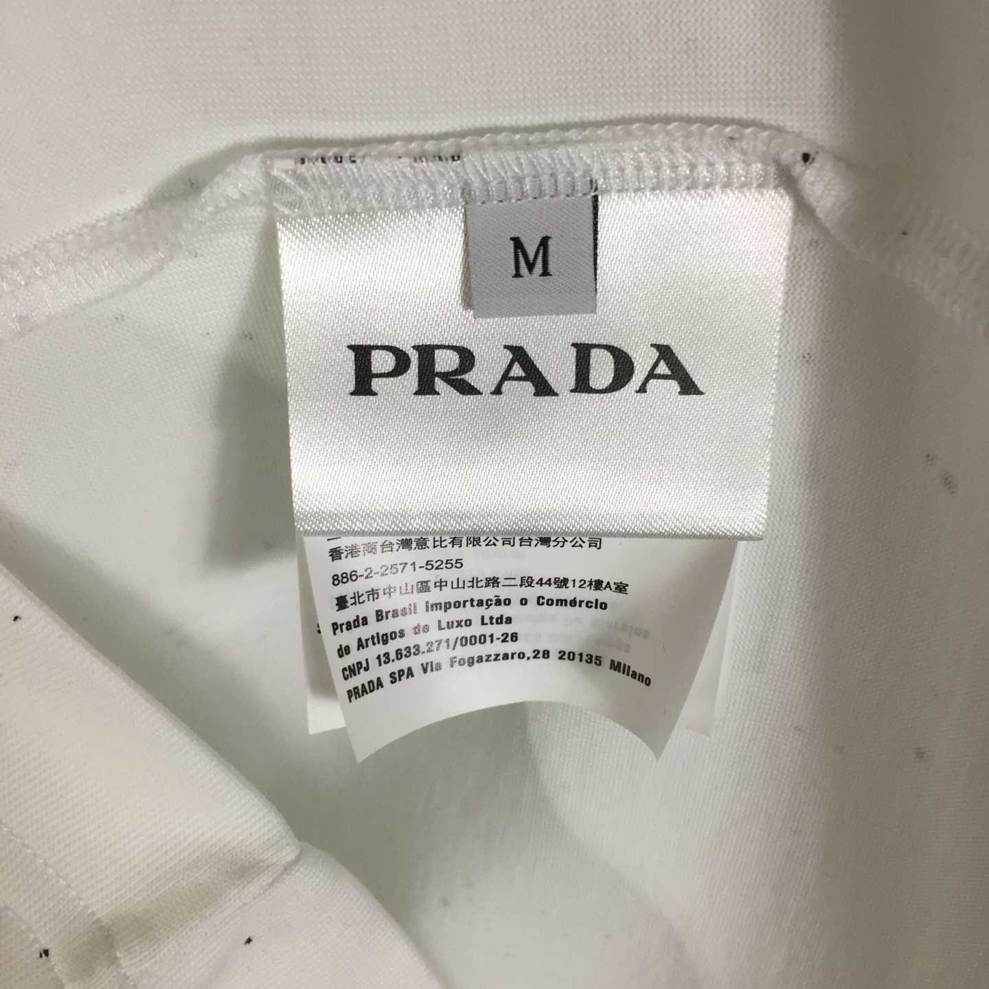 Prada Logo Cotton T-shirt - EUR FASHION