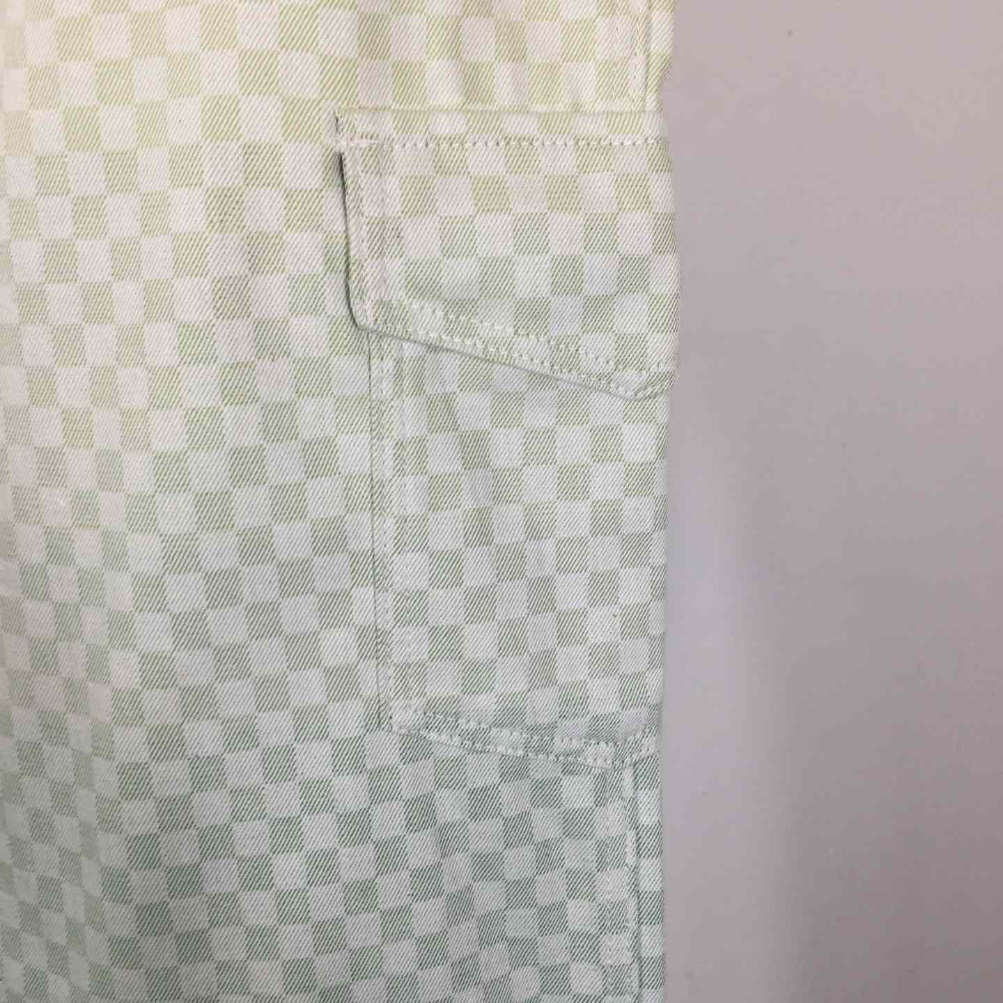Louis Vuitton Damier Gradient Jacquard Denim Cargo Pants   1AGTHJ - EUR FASHION