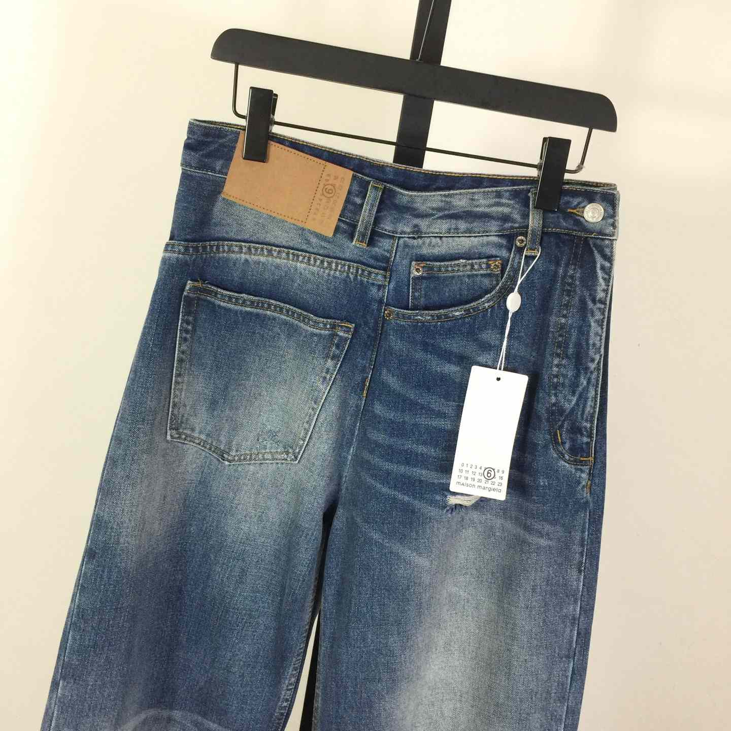 MM6 Maison Margiela Twist Wide Leg Jeans - EUR FASHION