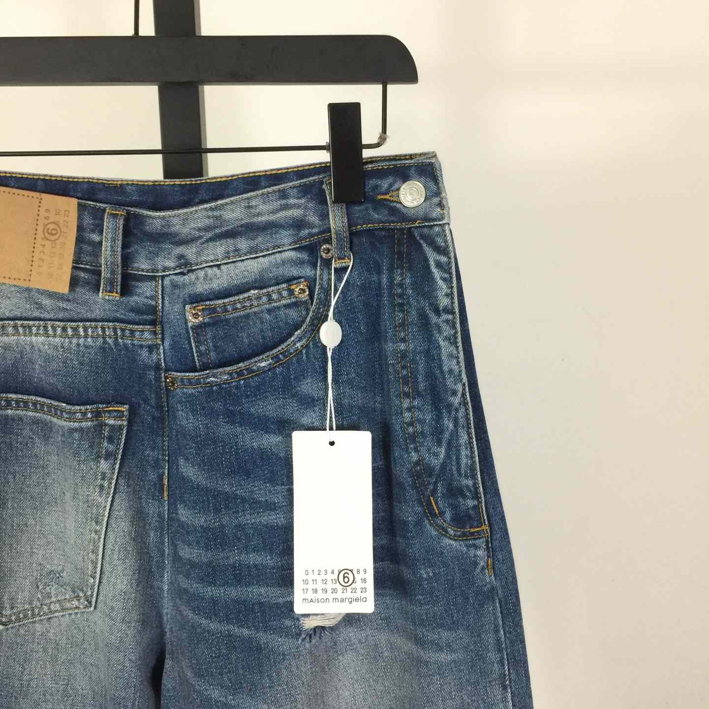 MM6 Maison Margiela Twist Wide Leg Jeans - EUR FASHION