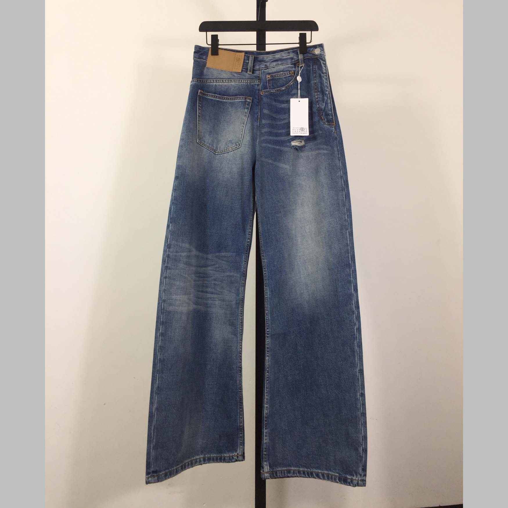 MM6 Maison Margiela Twist Wide Leg Jeans - EUR FASHION