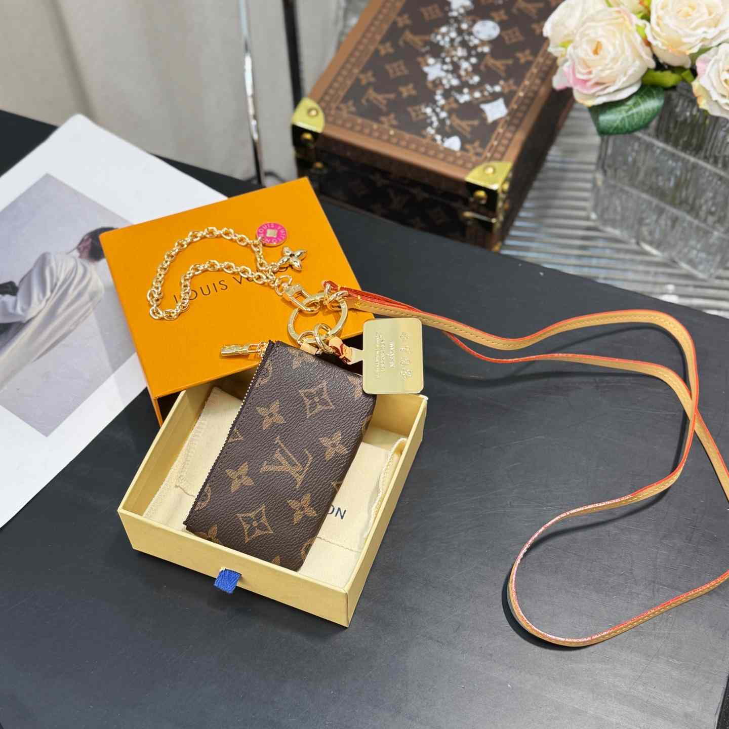 Louis Vuitton Monogram Phone Holder   - EUR FASHION