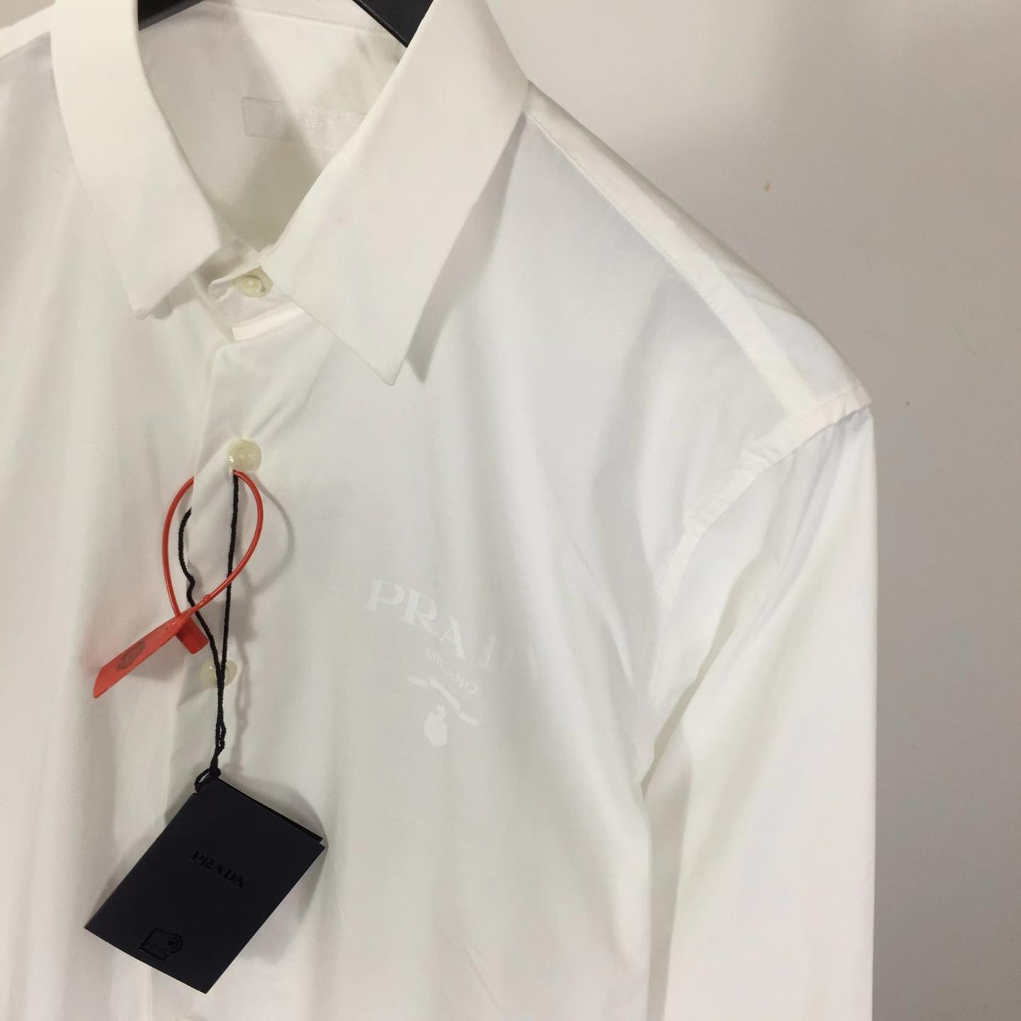 Prada White Long-sleeve Shirt - EUR FASHION