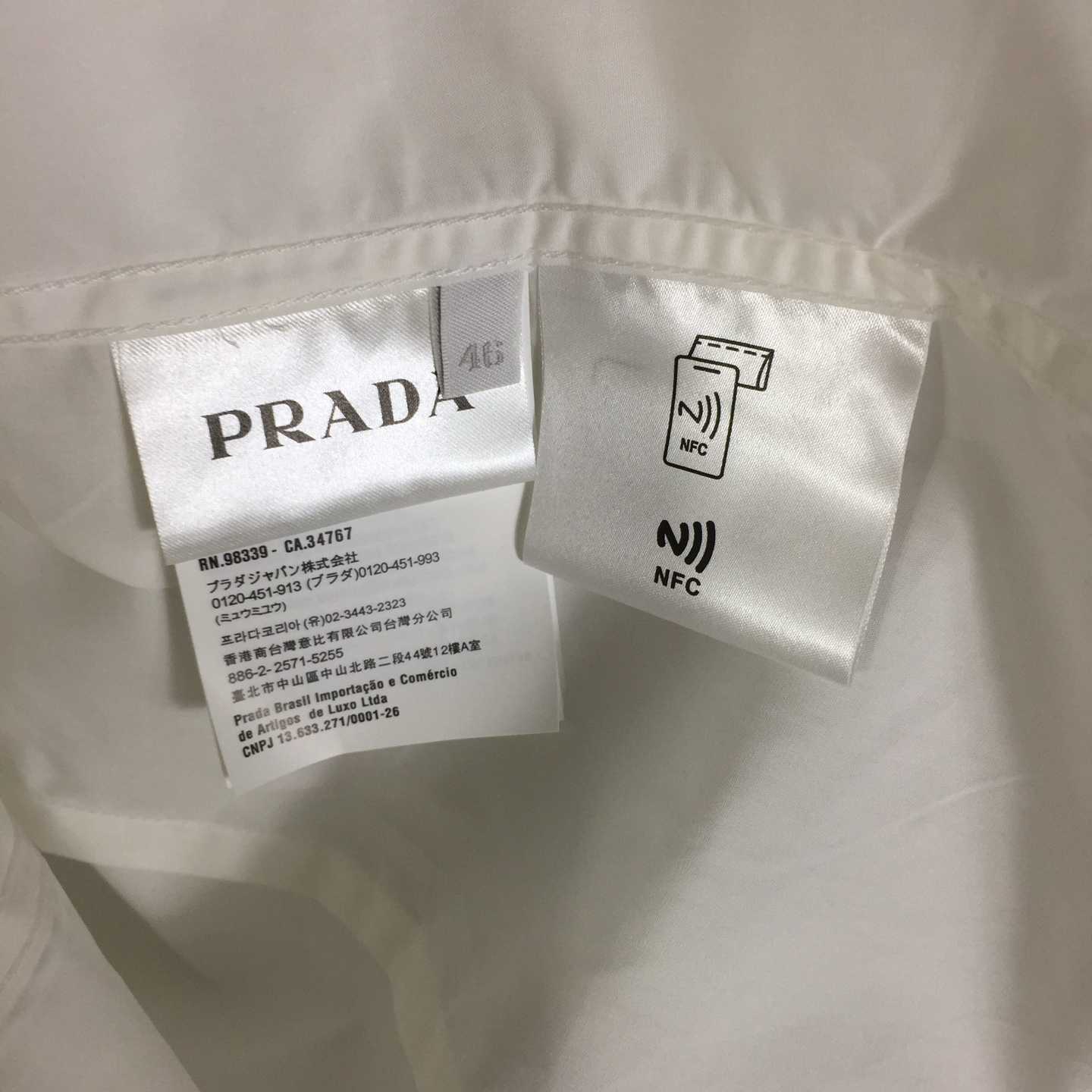 Prada White Long-sleeve Shirt - EUR FASHION