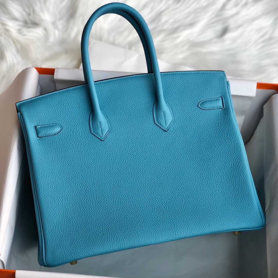 Hermès Blue Mallard Togo 25 cm Birkin Bag - EUR FASHION