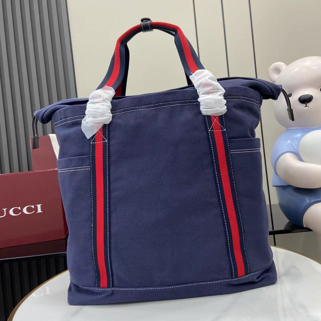 Gucci Printed Canvas Large Tote Bag - EUR FASHION