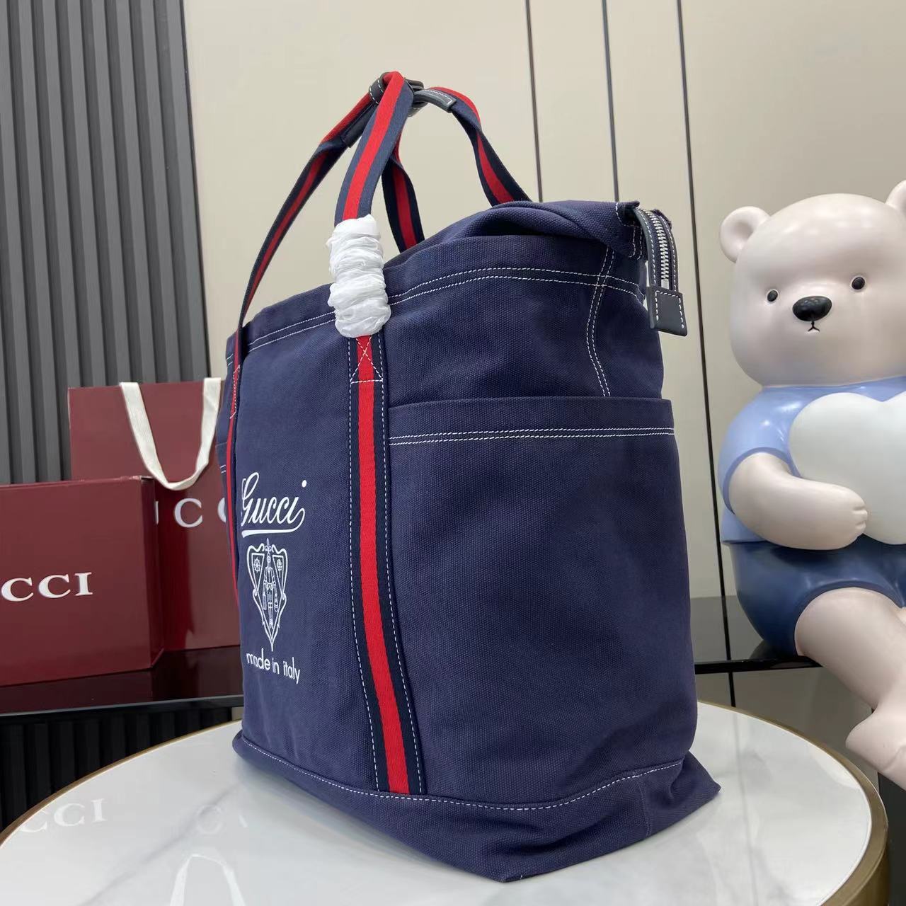 Gucci Printed Canvas Large Tote Bag - EUR FASHION