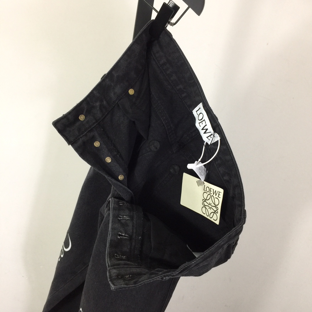 Loewe Anagram Baggy Jeans In Denim - EUR FASHION