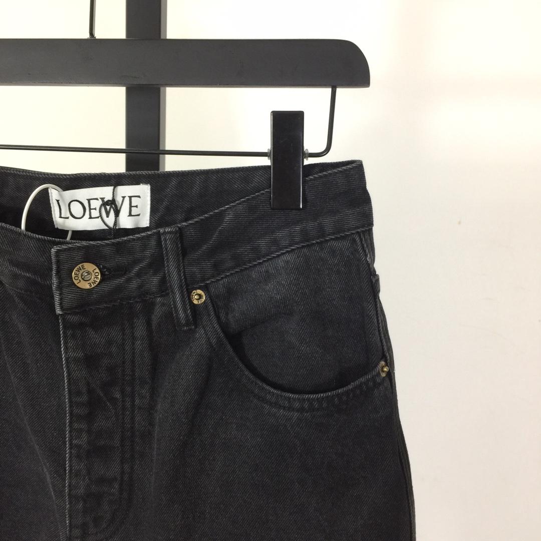 Loewe Anagram Baggy Jeans In Denim - EUR FASHION
