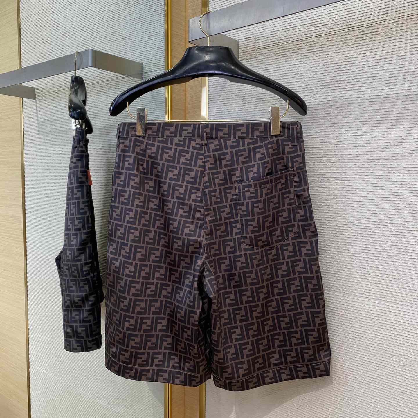Fendi Brown Silk Short - EUR FASHION