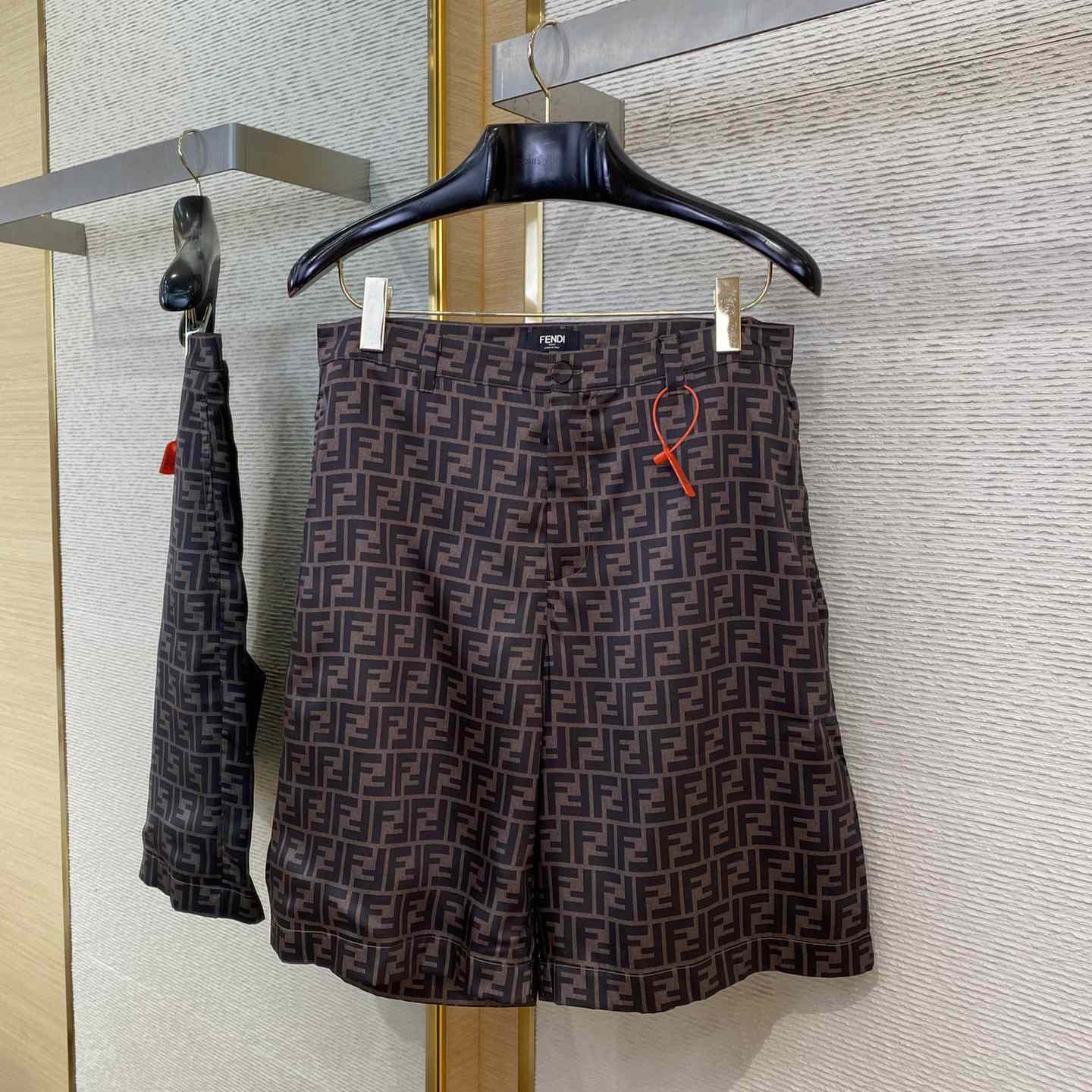 Fendi Brown Silk Short - EUR FASHION