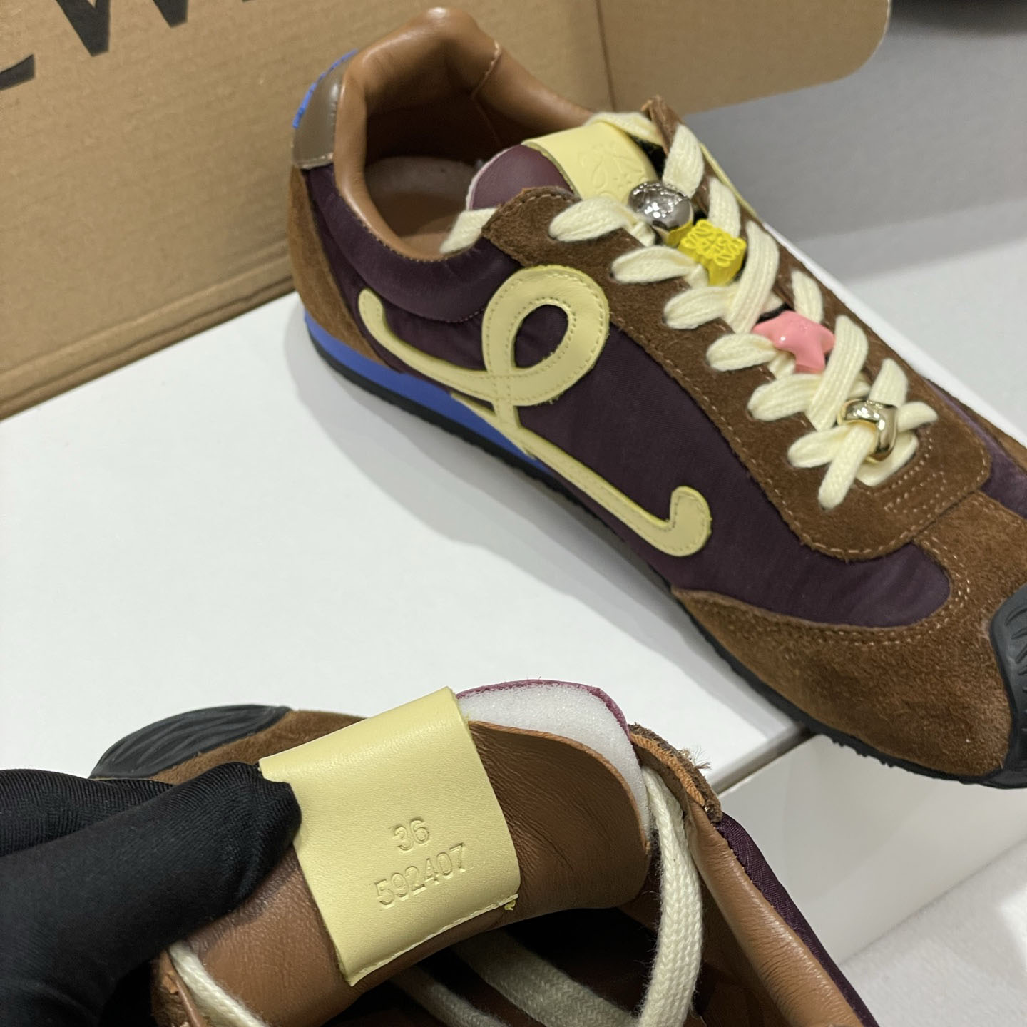 Loewe Ballet Runner 2.0 In Nylon And Calfskin - EUR FASHION