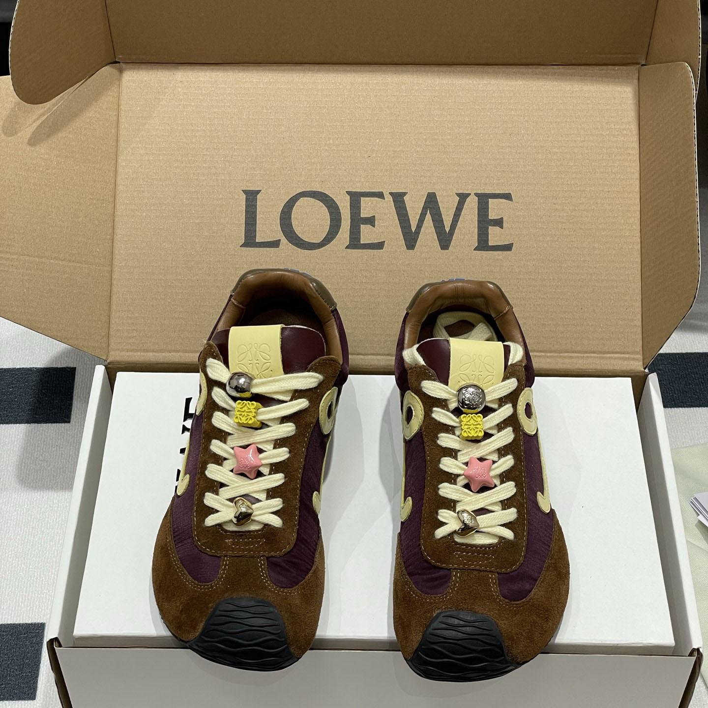 Loewe Ballet Runner 2.0 In Nylon And Calfskin - EUR FASHION