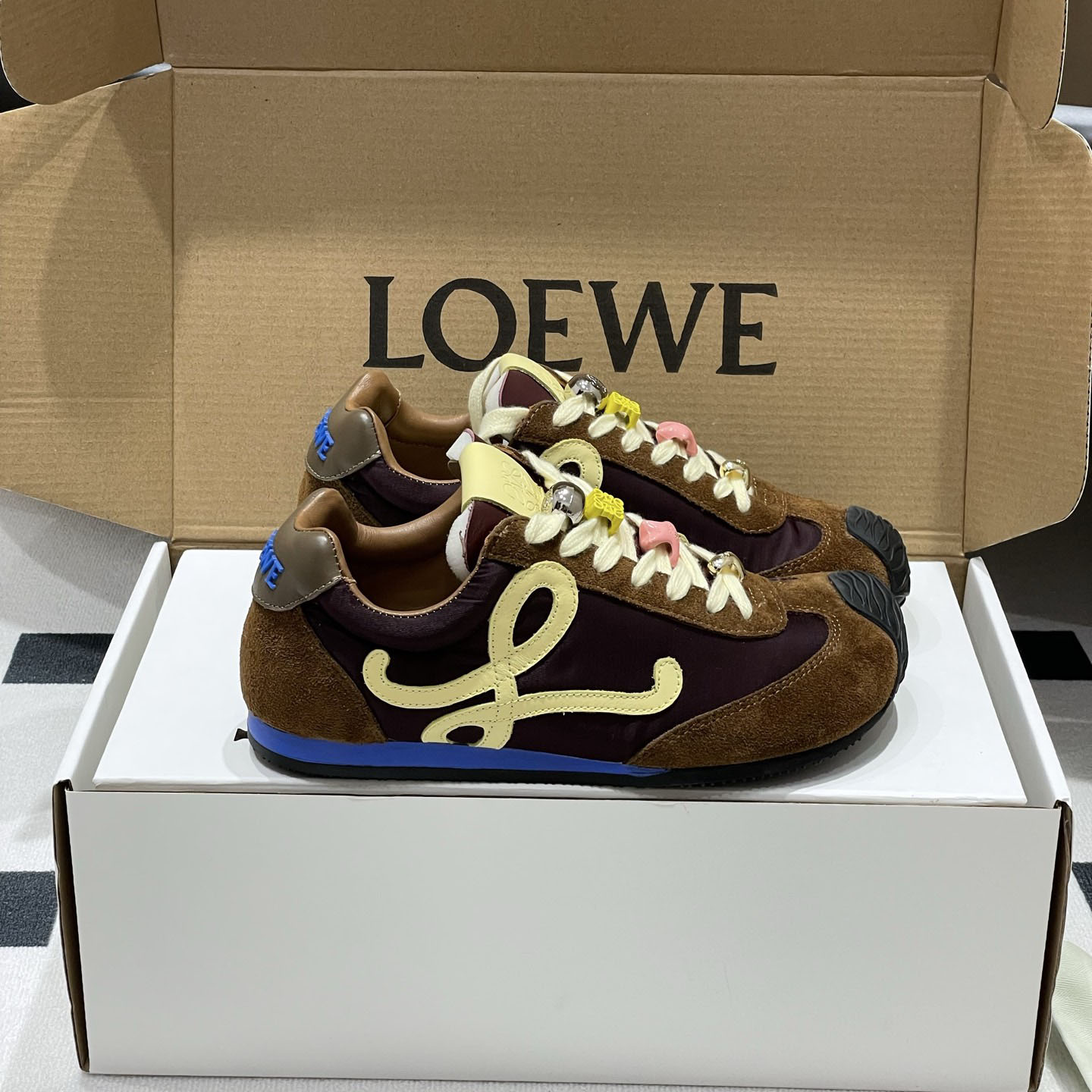 Loewe Ballet Runner 2.0 In Nylon And Calfskin - EUR FASHION