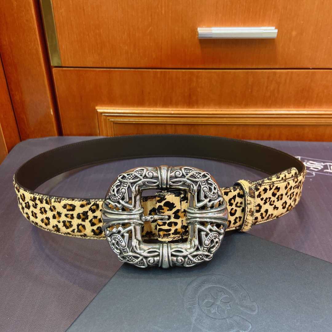 Chrome Hearts Leather Belt   - EUR FASHION