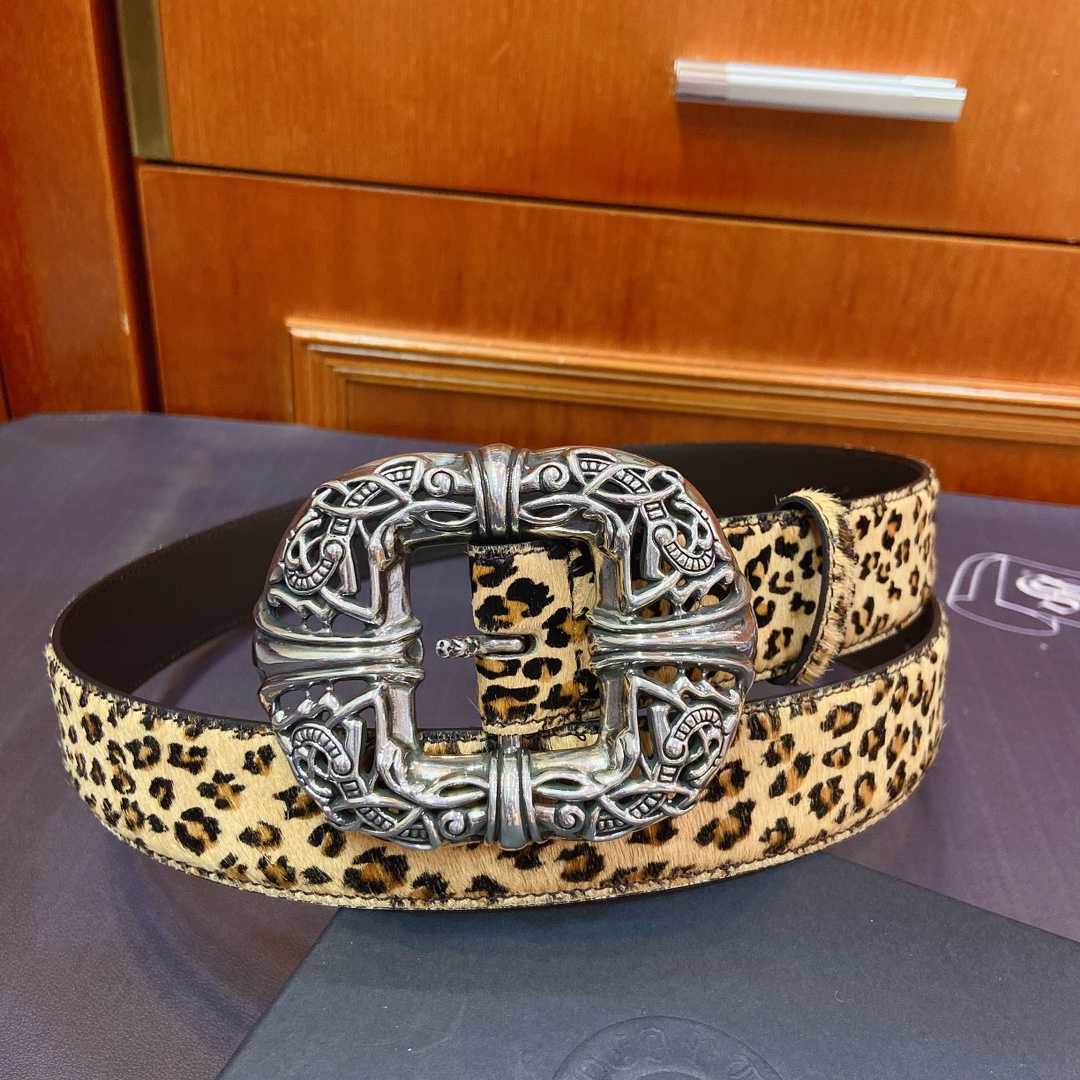 Chrome Hearts Leather Belt   - EUR FASHION