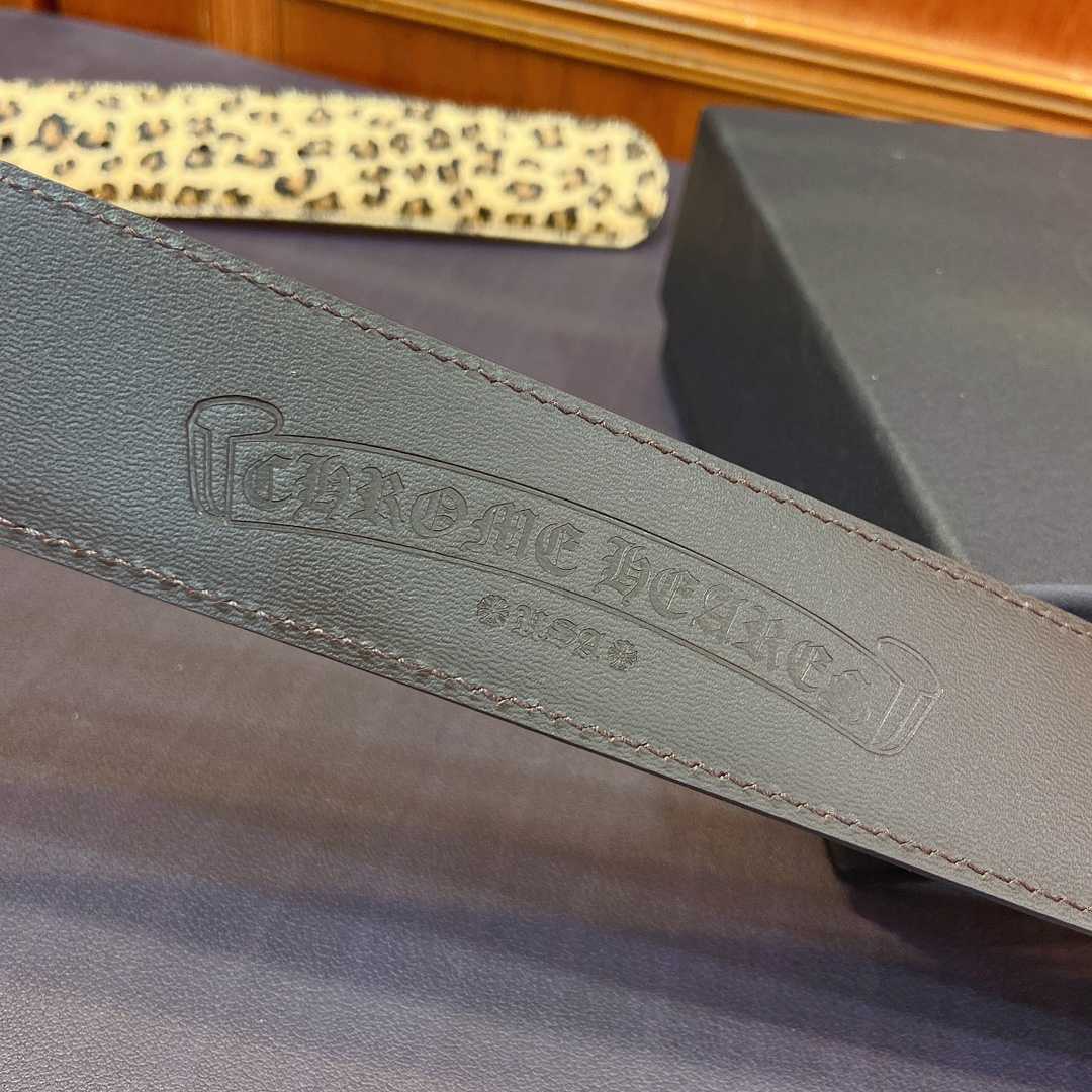 Chrome Hearts Leather Belt   - EUR FASHION