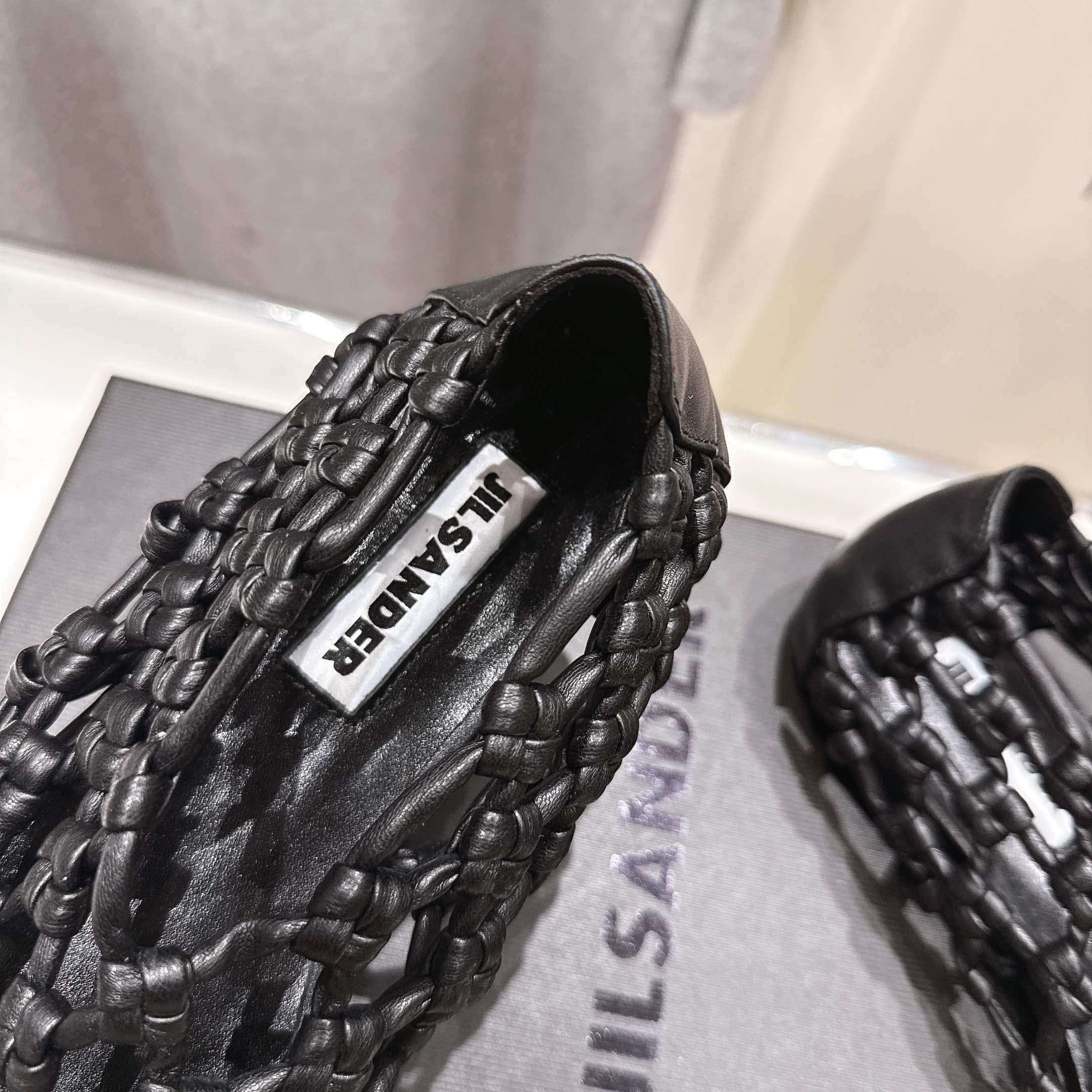 JIl Sander Knot-detail Ballet Flats - EUR FASHION