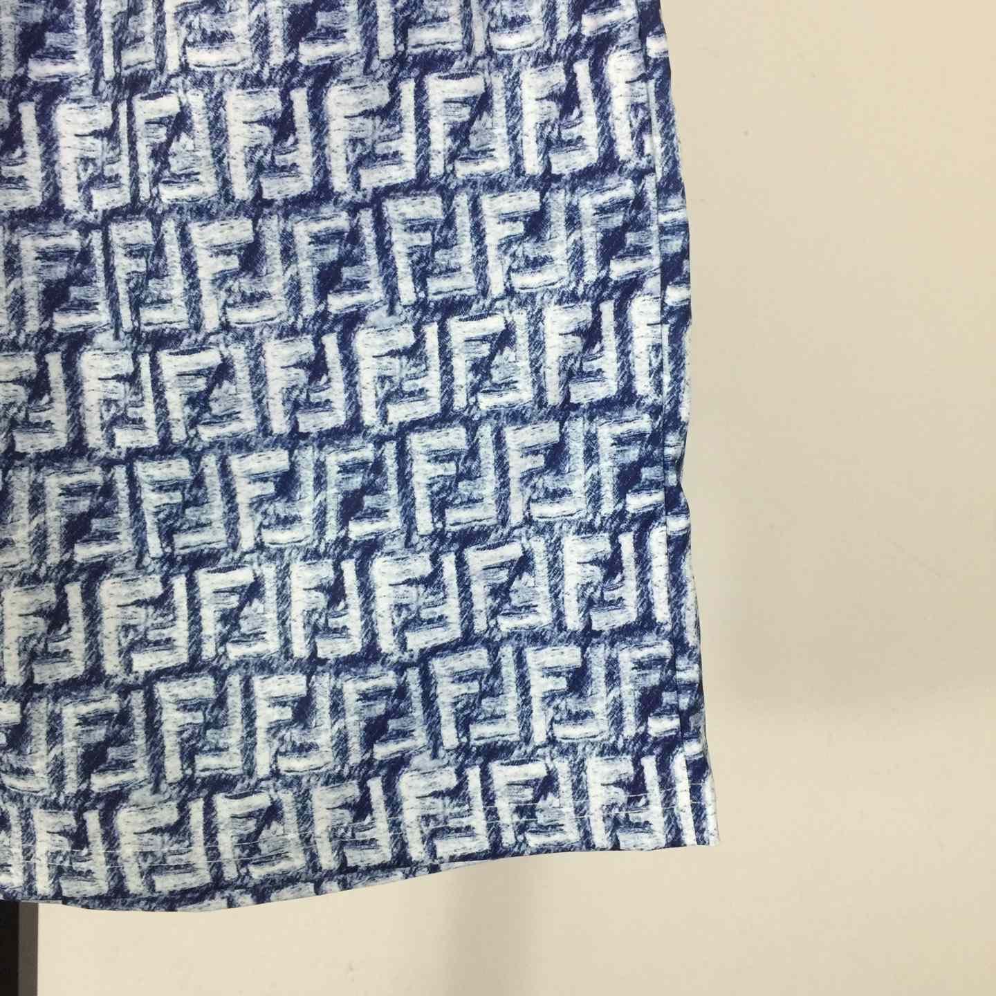 Fendi FF-motif Linen Shorts - EUR FASHION