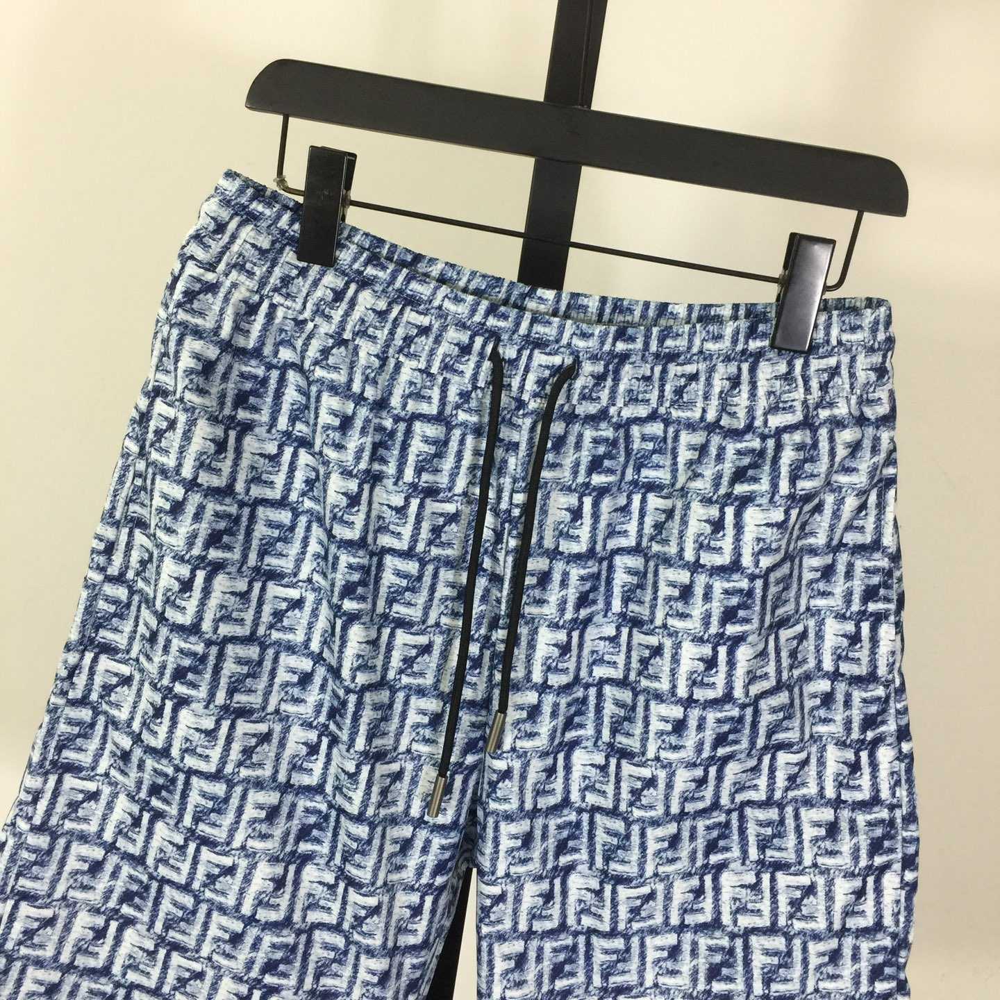 Fendi FF-motif Linen Shorts - EUR FASHION