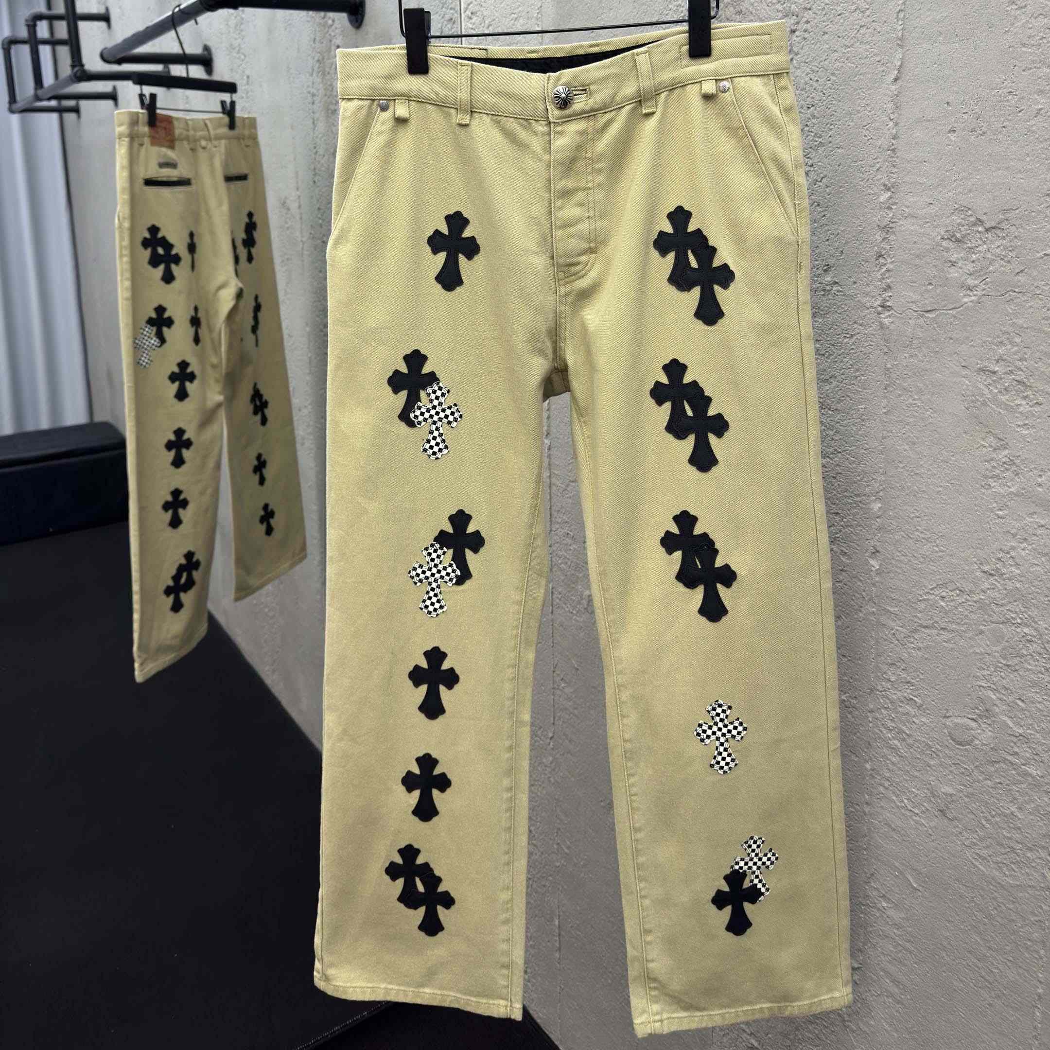 Chrome Hearts Cross Patch Chino Pants - EUR FASHION