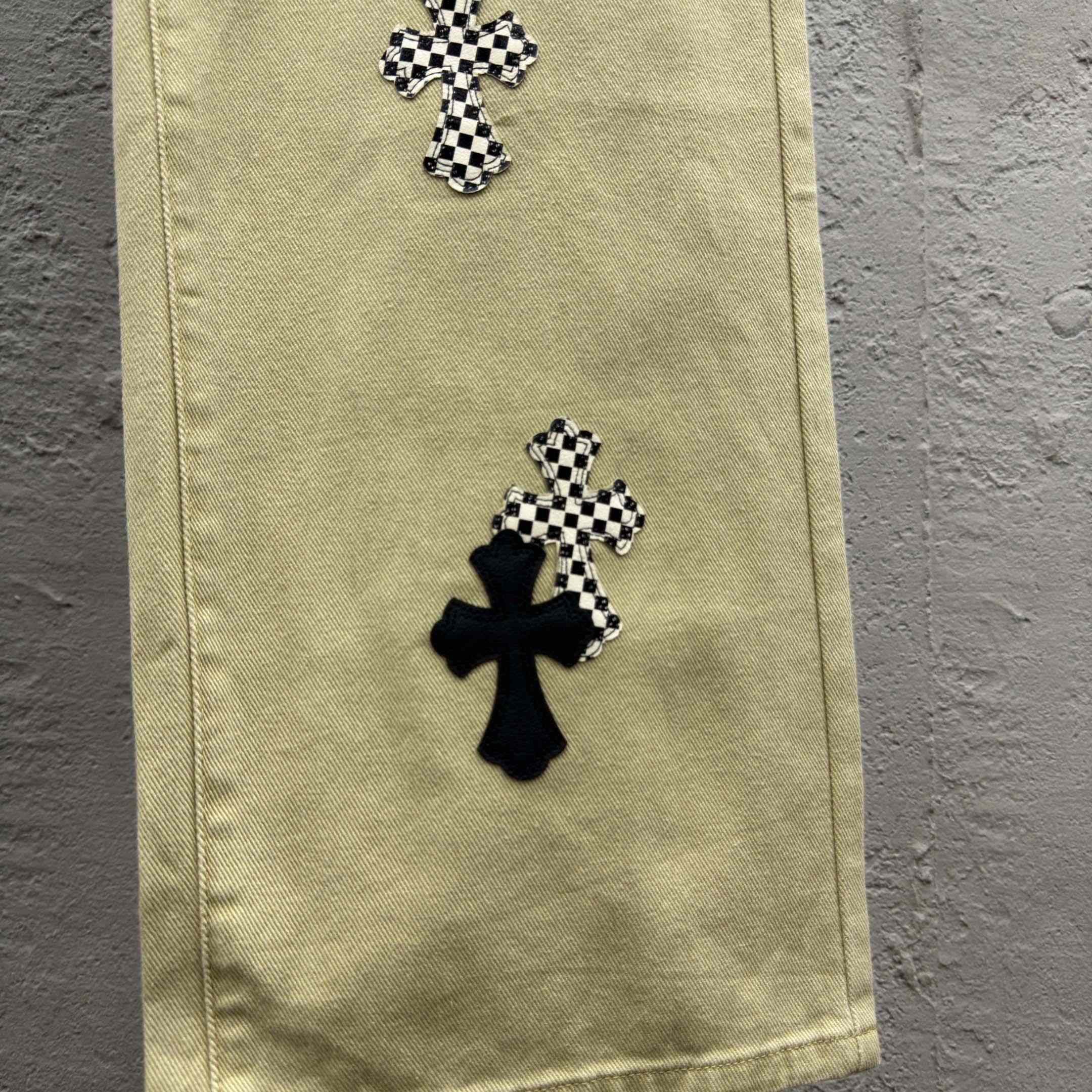 Chrome Hearts Cross Patch Chino Pants - EUR FASHION