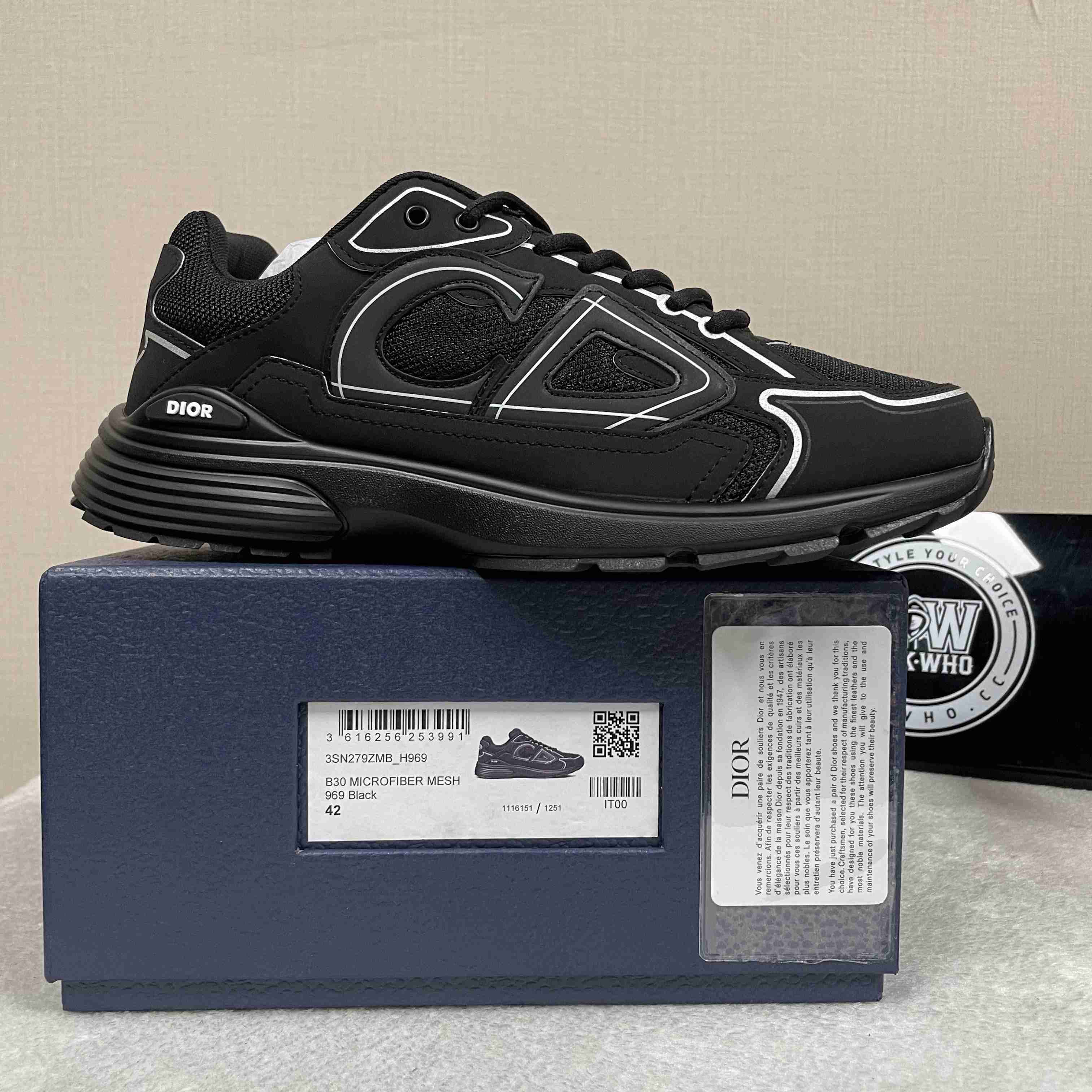 Dior B30 Triple Black - EUR FASHION