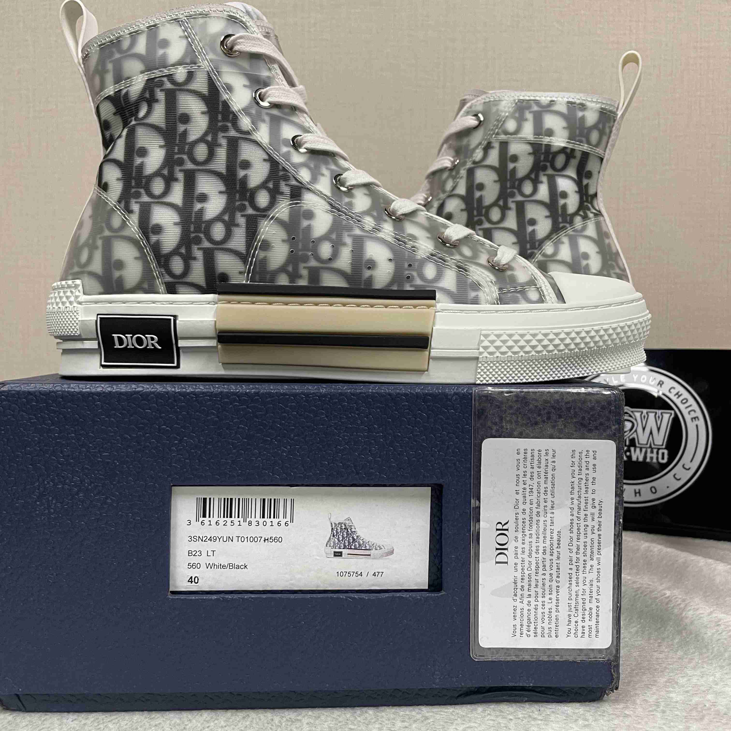 Dior B23 High 'Dior Oblique' - EUR FASHION
