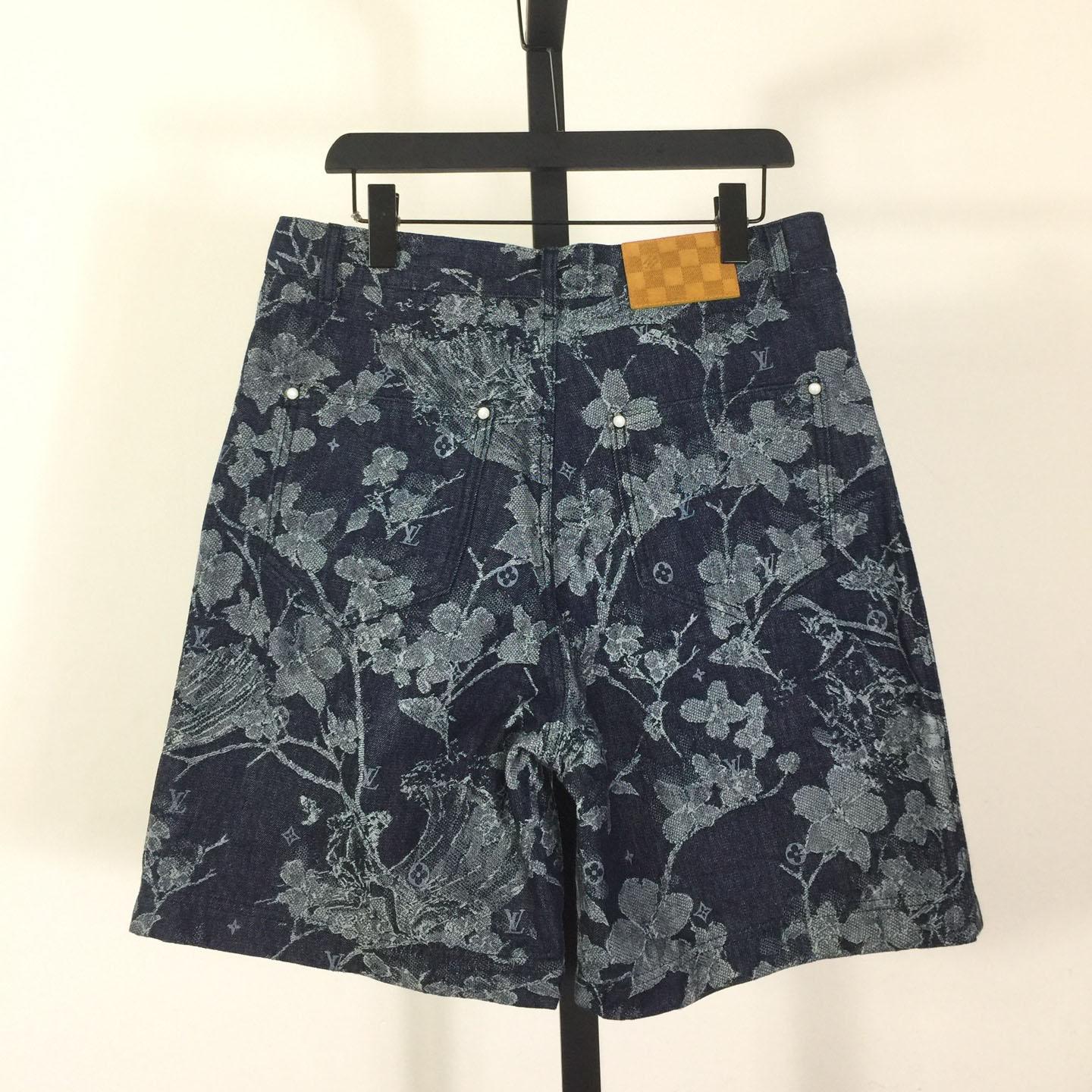 Louis Vuitton Jacquard Denim Shorts  1AHXHP - EUR FASHION